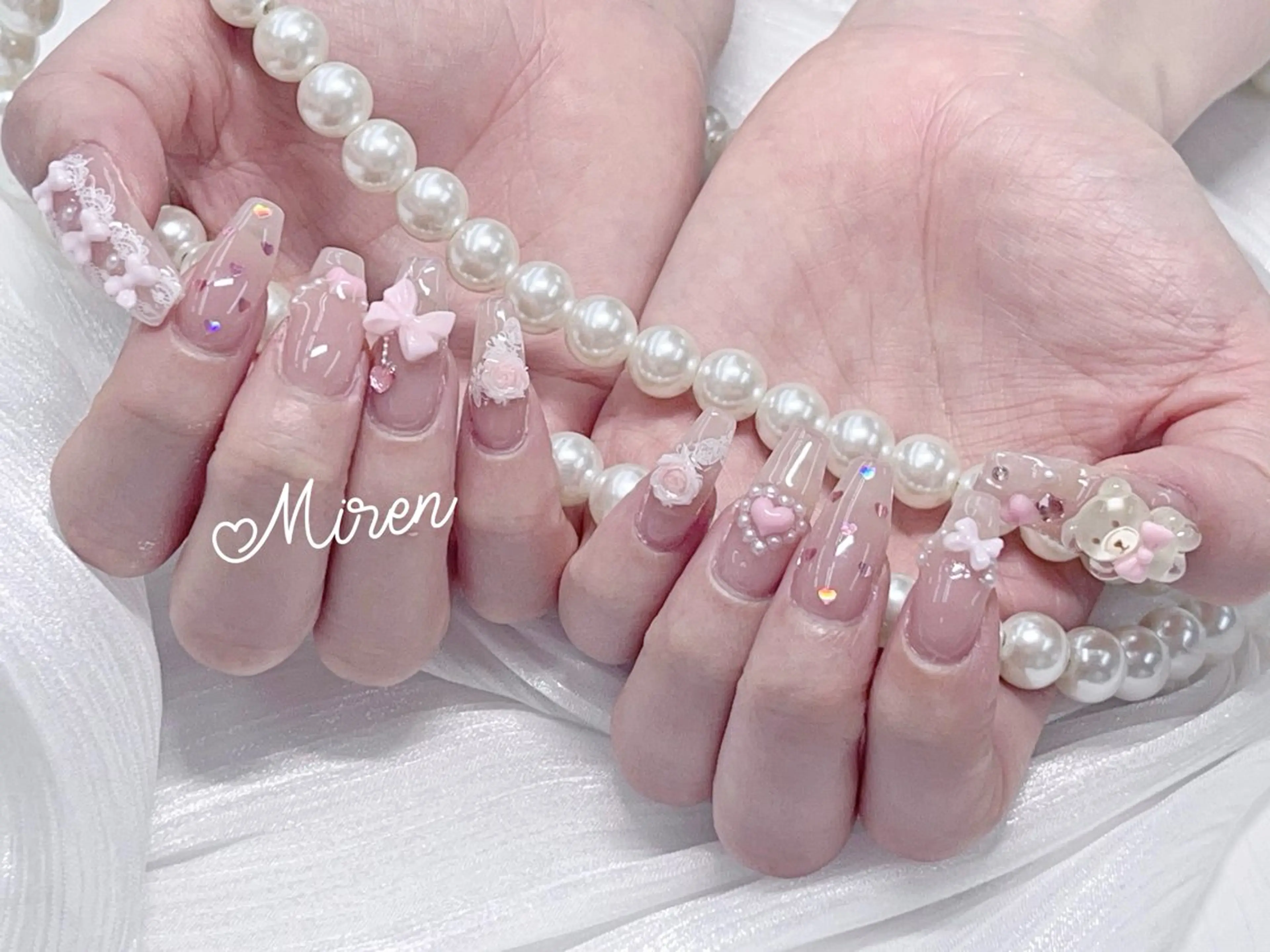 ネイル バレンタイン ハンドネイル 🎀Miren 🎀のネイルデザイン