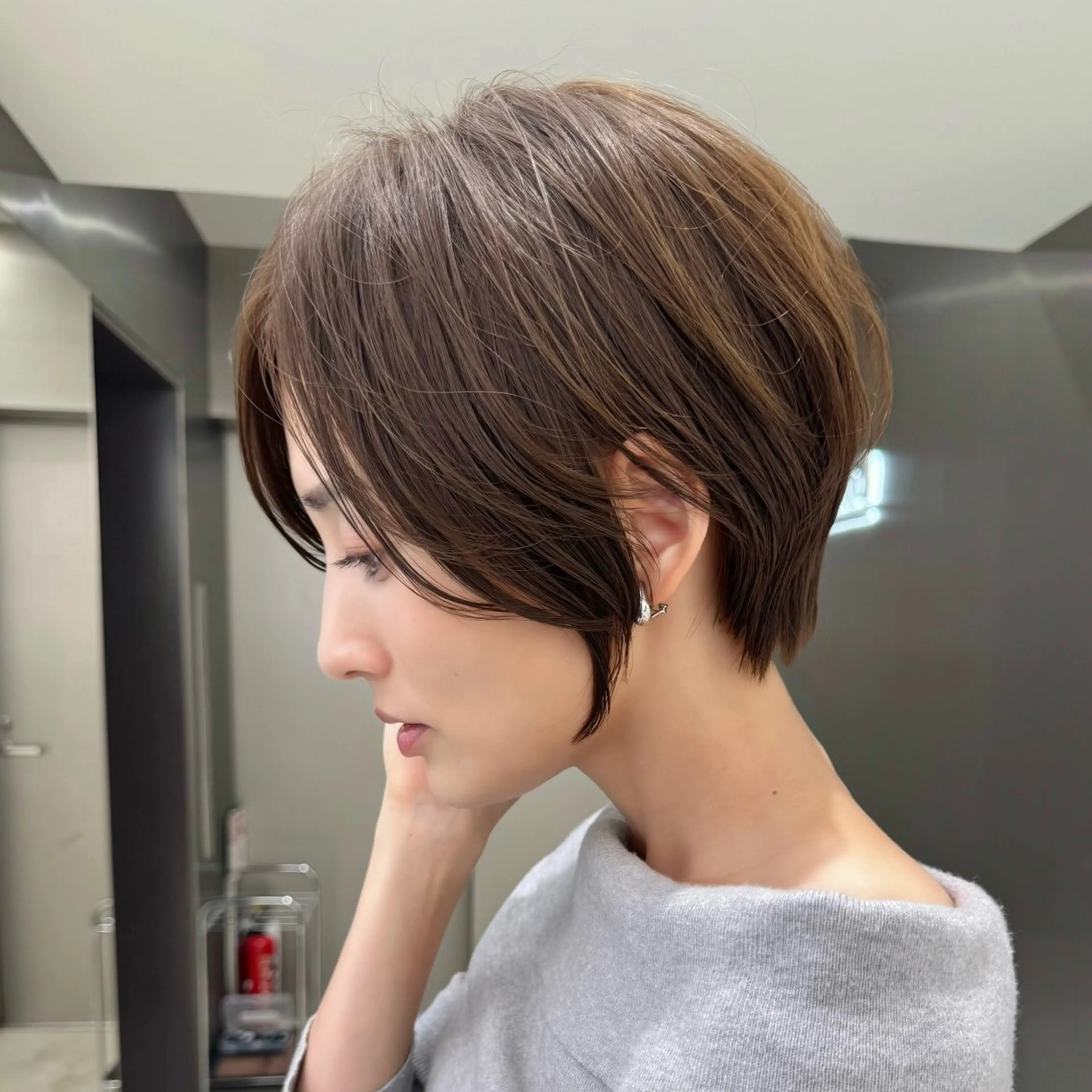 カット+ブリーチなしダブルカラーの写真