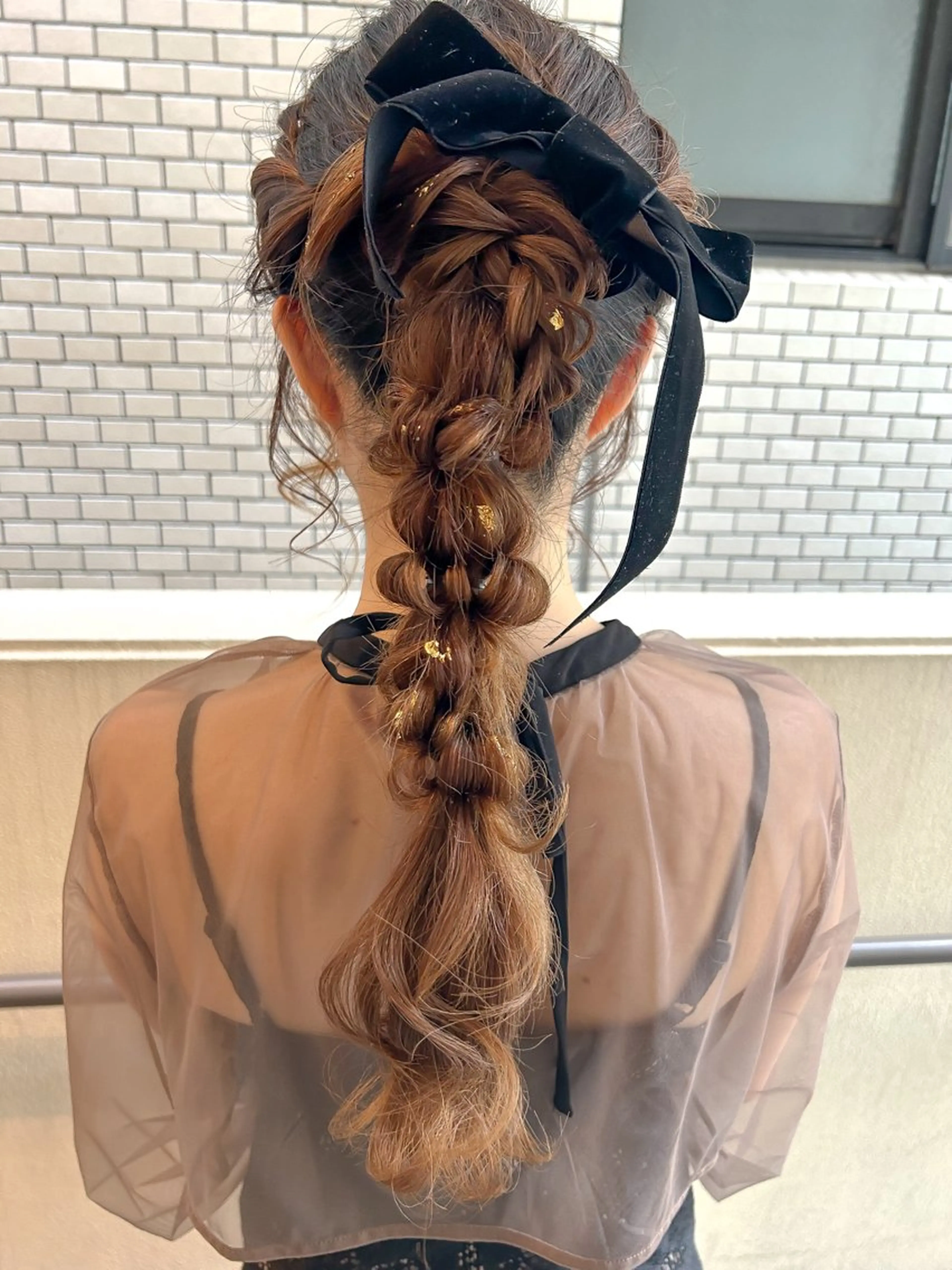 ロング ヘアアレンジ ポニーテール ヘアセット 飯塚 沙衣のヘアスタイル