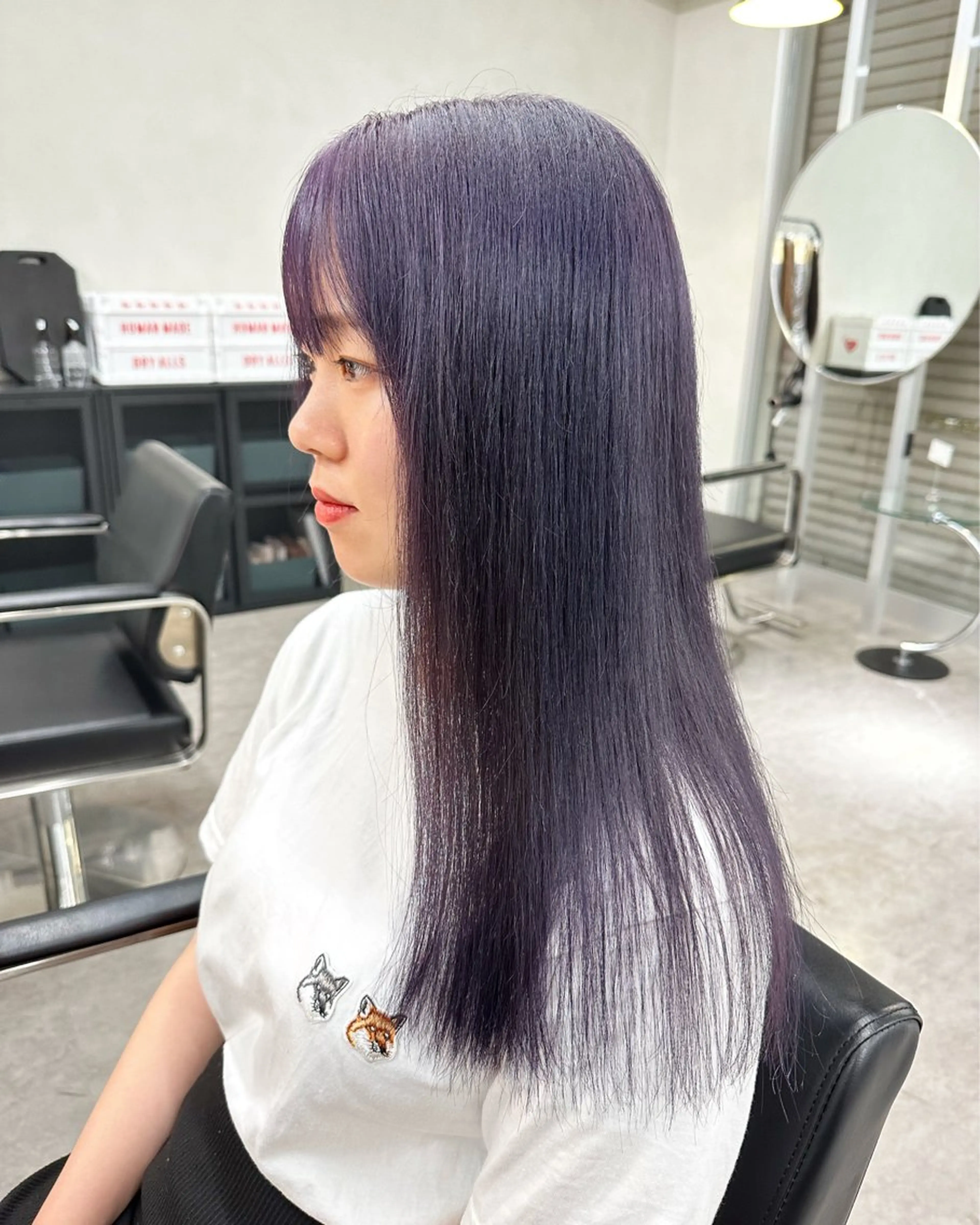ロング カラー ブリーチ 透明感カラー 韓国風カラー 韓国風ヘア tint by alo bleach 大阪梅田【ティントバイアロブリーチ】所属・✨武内凌太✨ カットモデル募集のヘアスタイル