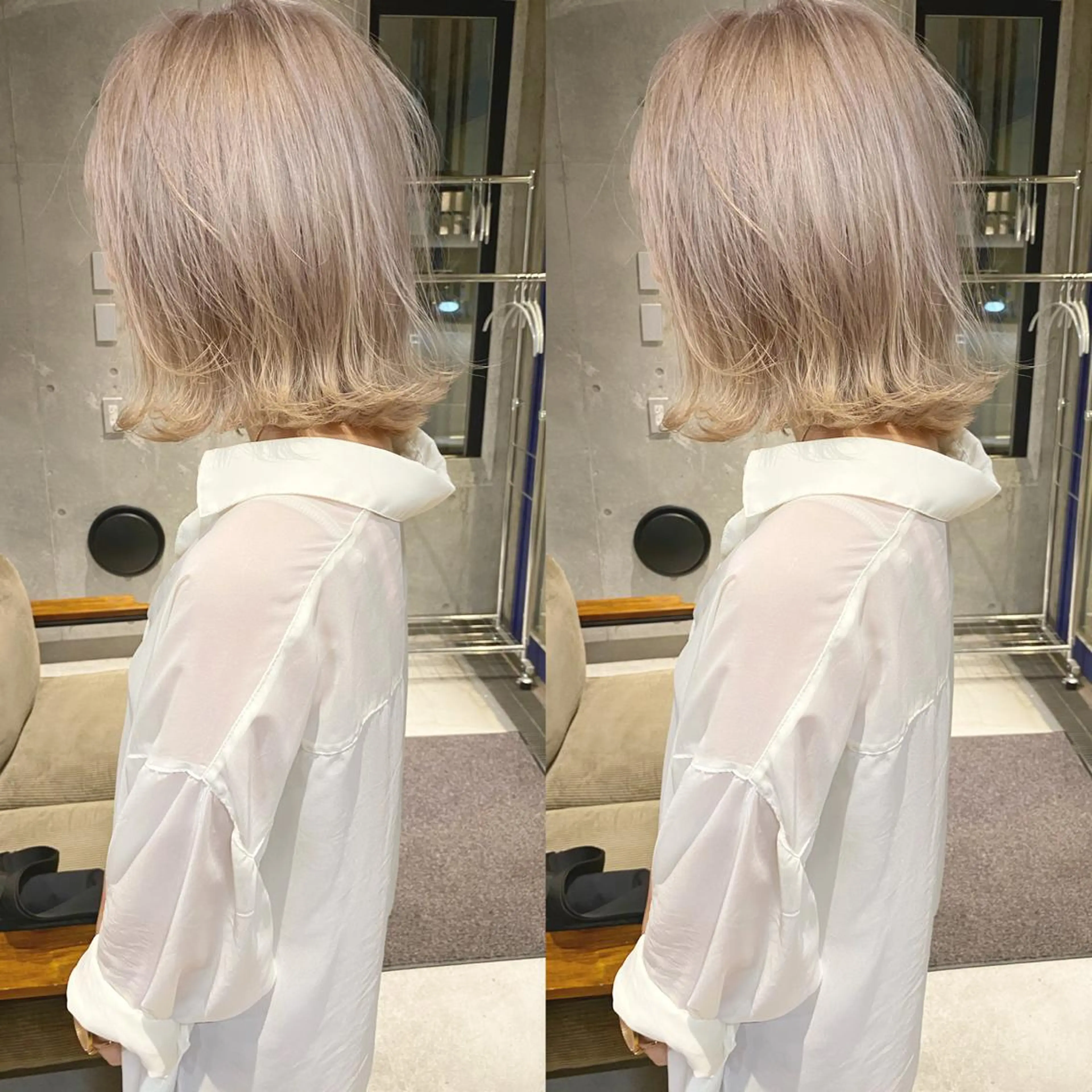 ミディアム カラー ⭐️横浜ブリーチ特化 美容師 堤涼⭐️のヘアスタイル