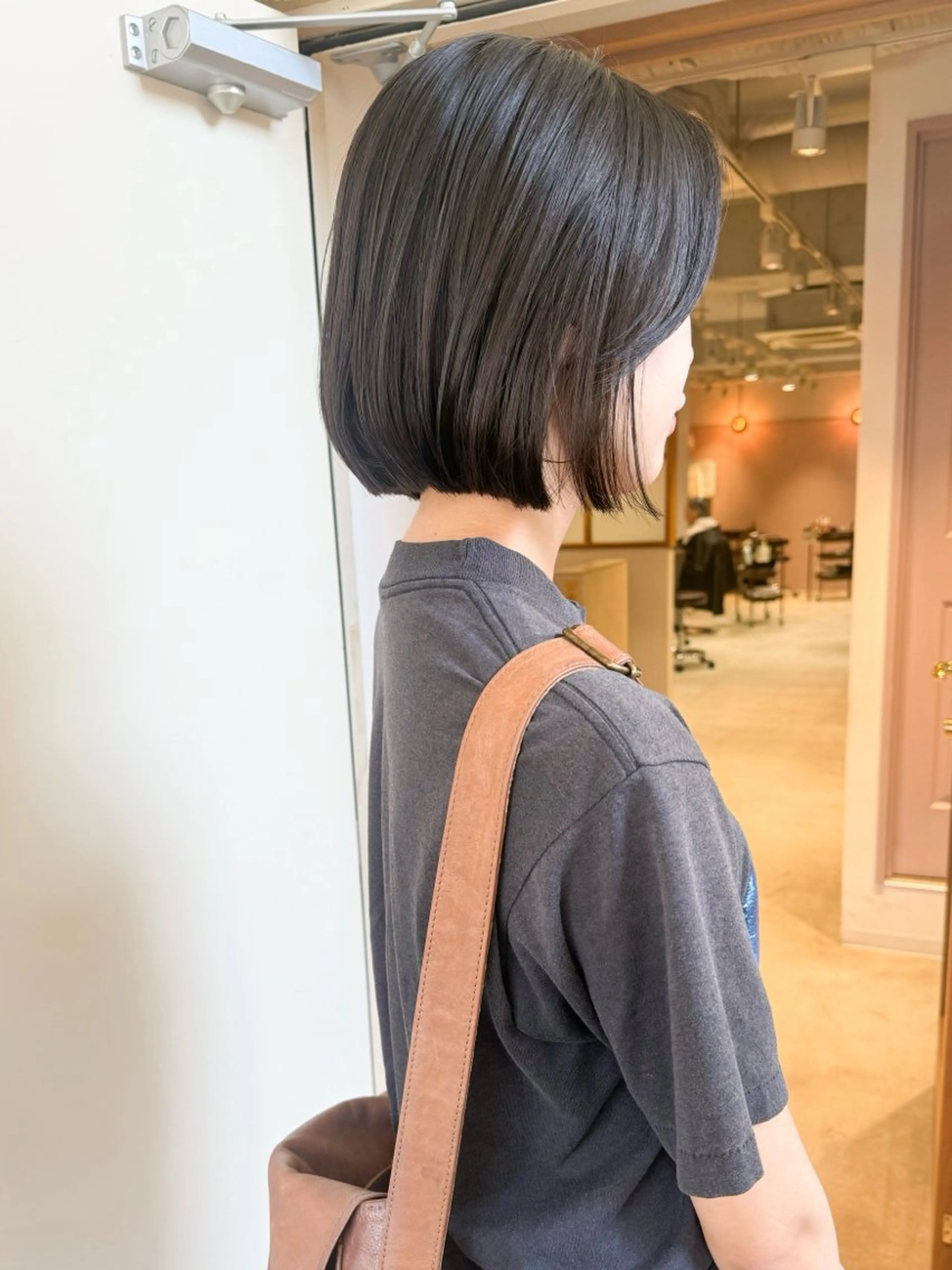 ショート 似合わせぷつっとボブ 縮毛矯正 久保田彩菜のヘアスタイル