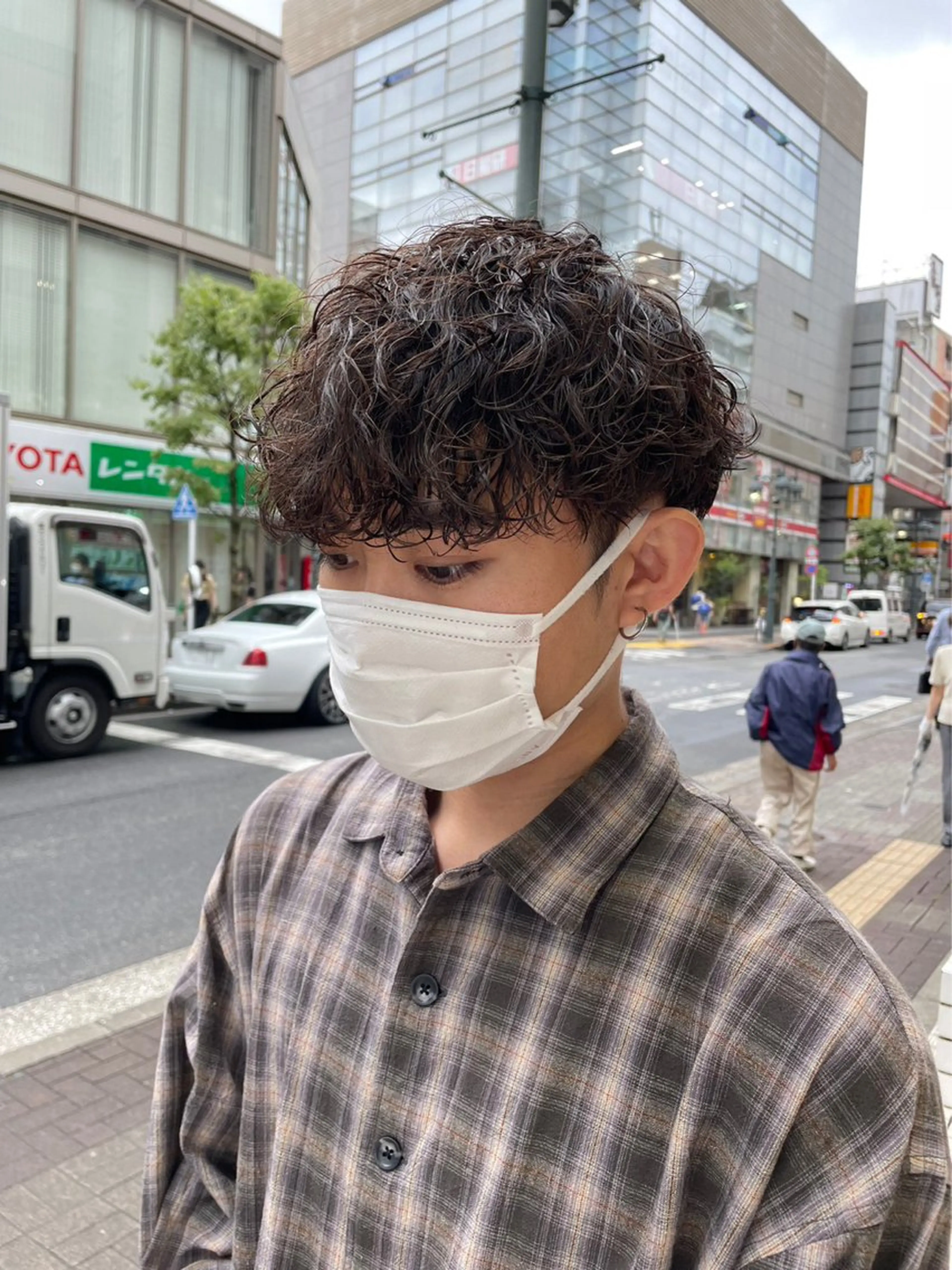 パーマ メンズ メンズパーマ メンズ/ブリーチなし サクラ🌸のヘアスタイル