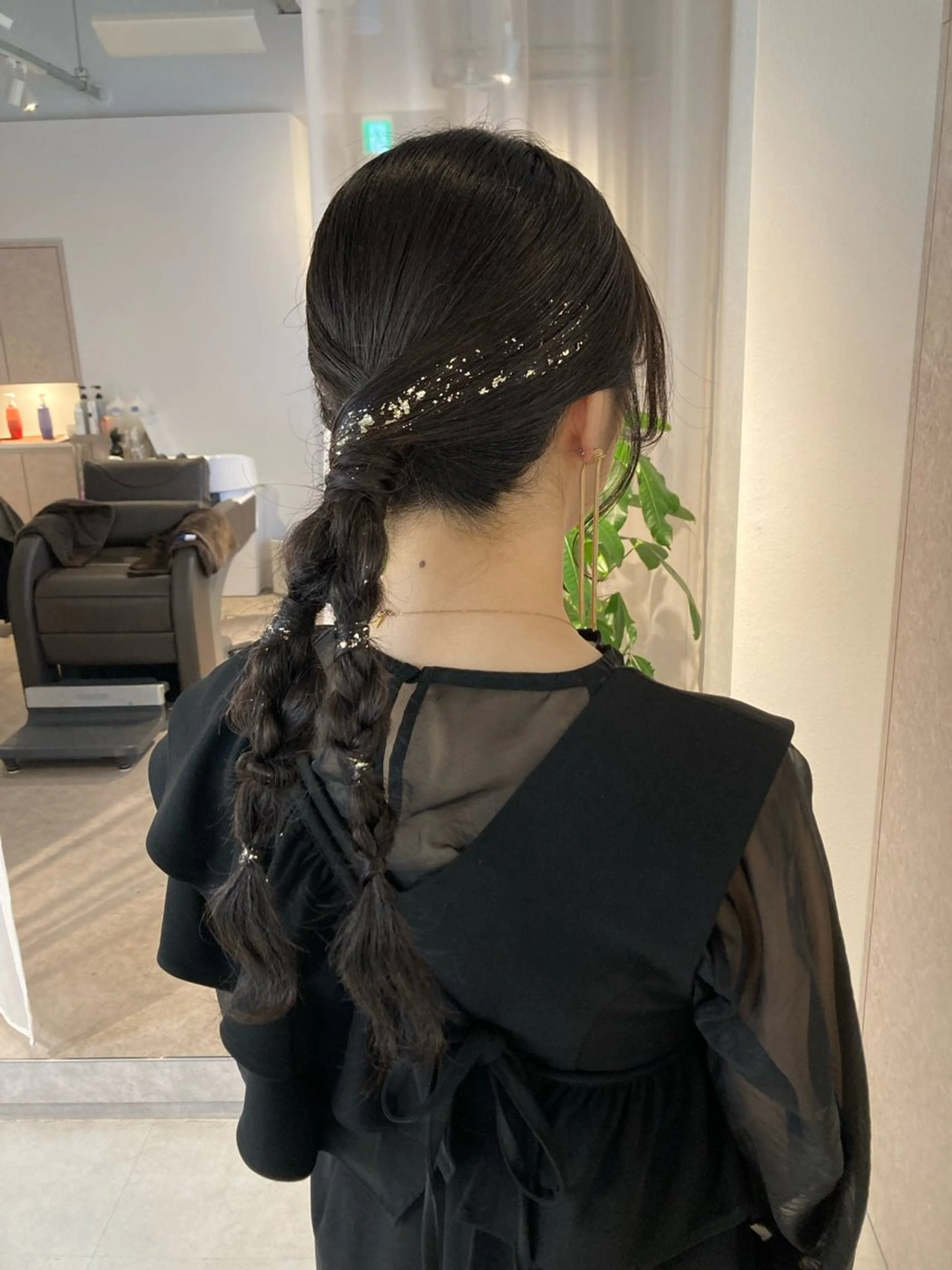 ロング ヘアセット ✨色持ちの良い艶 カラー✨蟹江真世のヘアスタイル