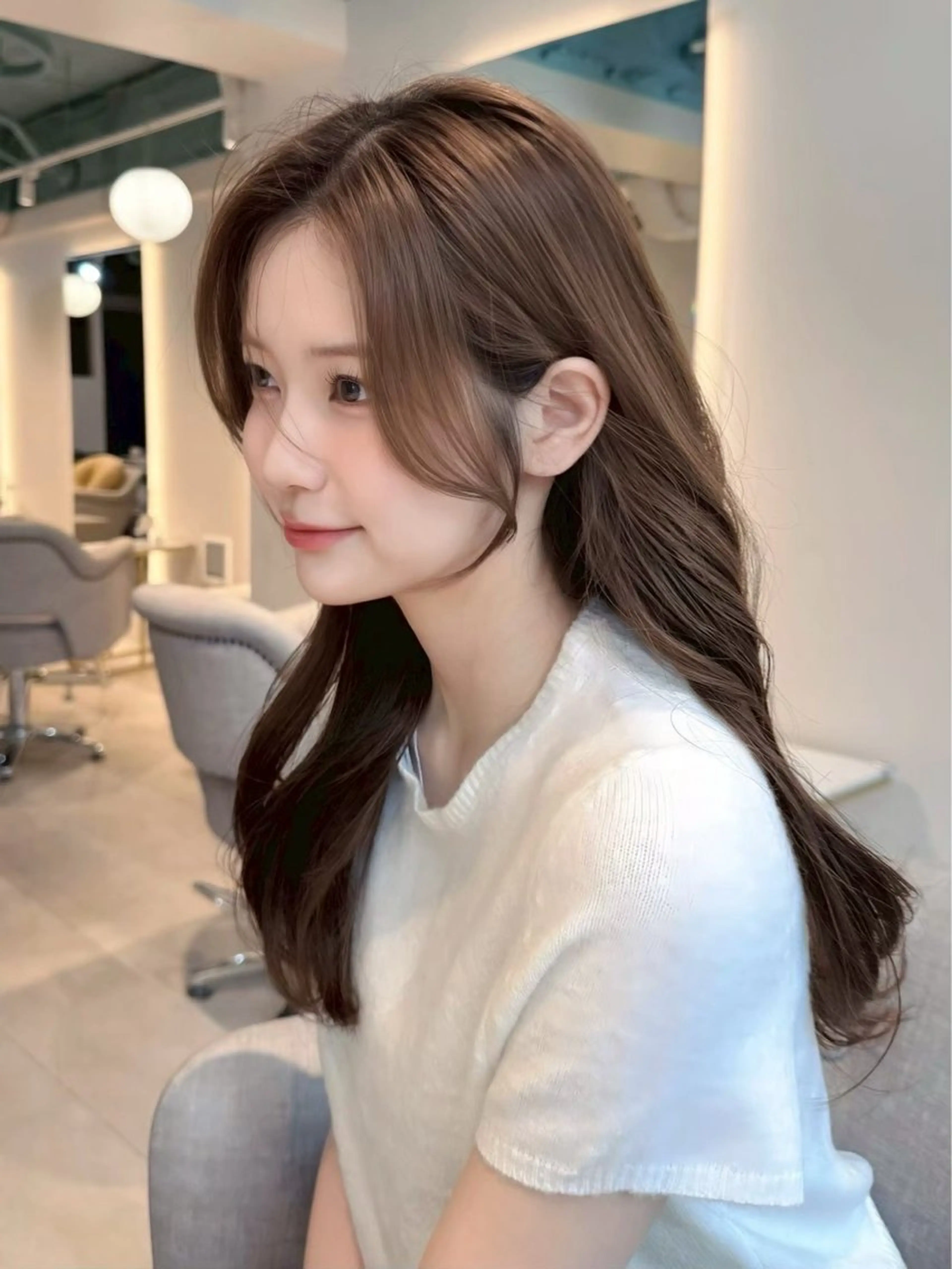 ロング カラー 𝐚𝐲𝐮𝐧𝐚 🤍のヘアスタイル