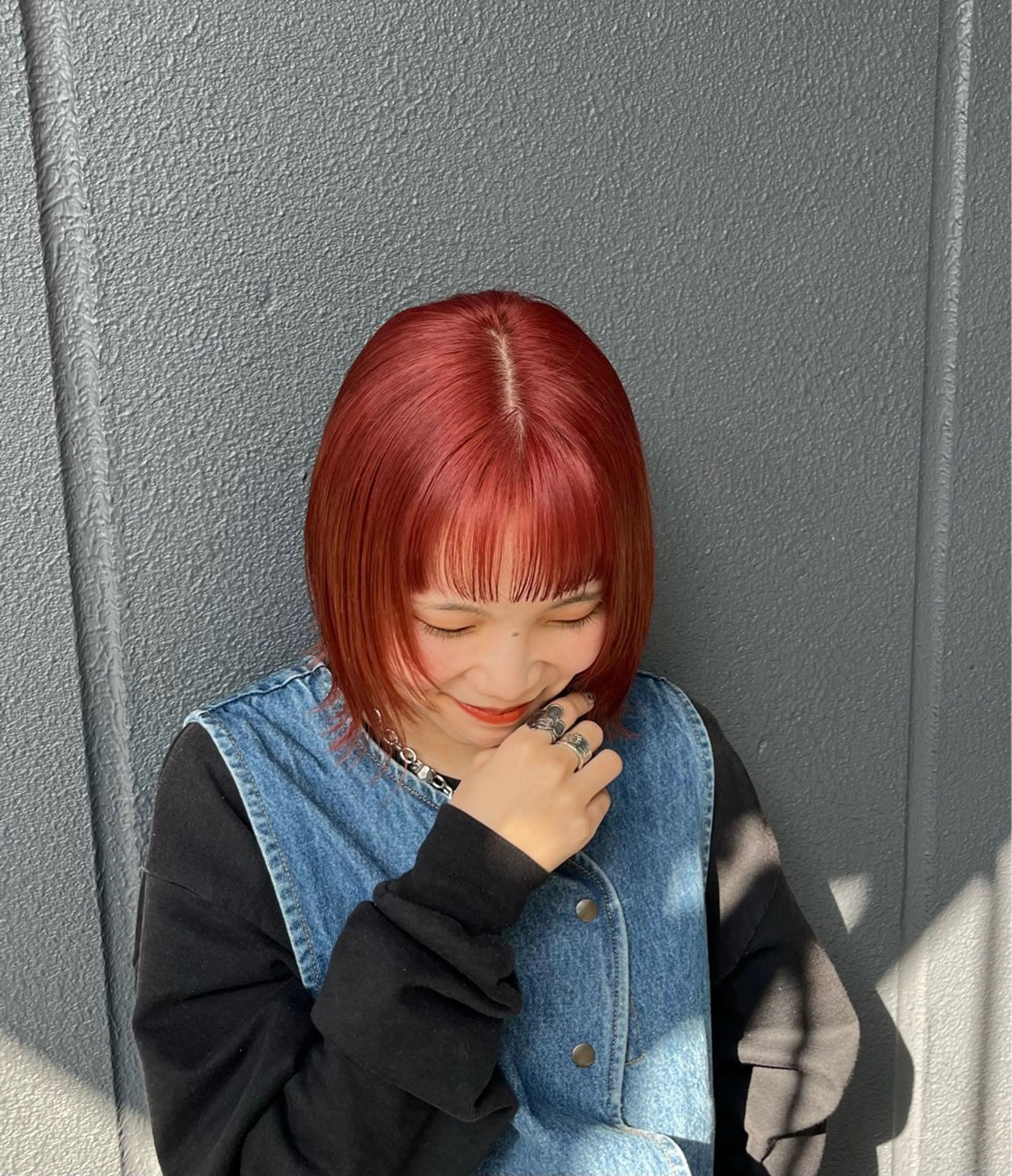 ミディアム カラー カット ヘアカラー トリートメント 色落ちまで可愛い 透明感🔅KANTAのヘアスタイル