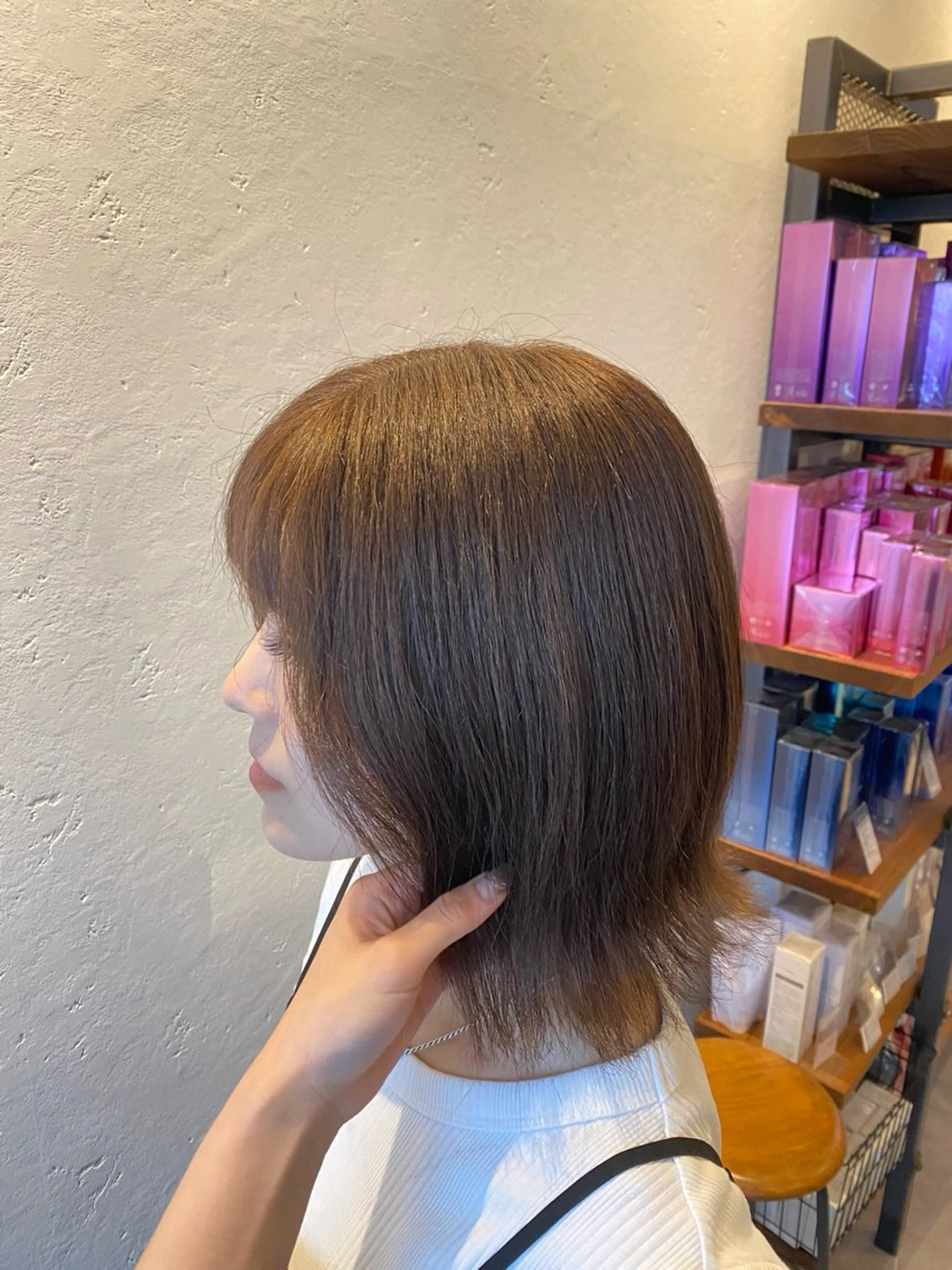 ミディアム カット ヘアカラー トリートメント MAHIRO🍒半田 /ブリーチ/カットのヘアスタイル