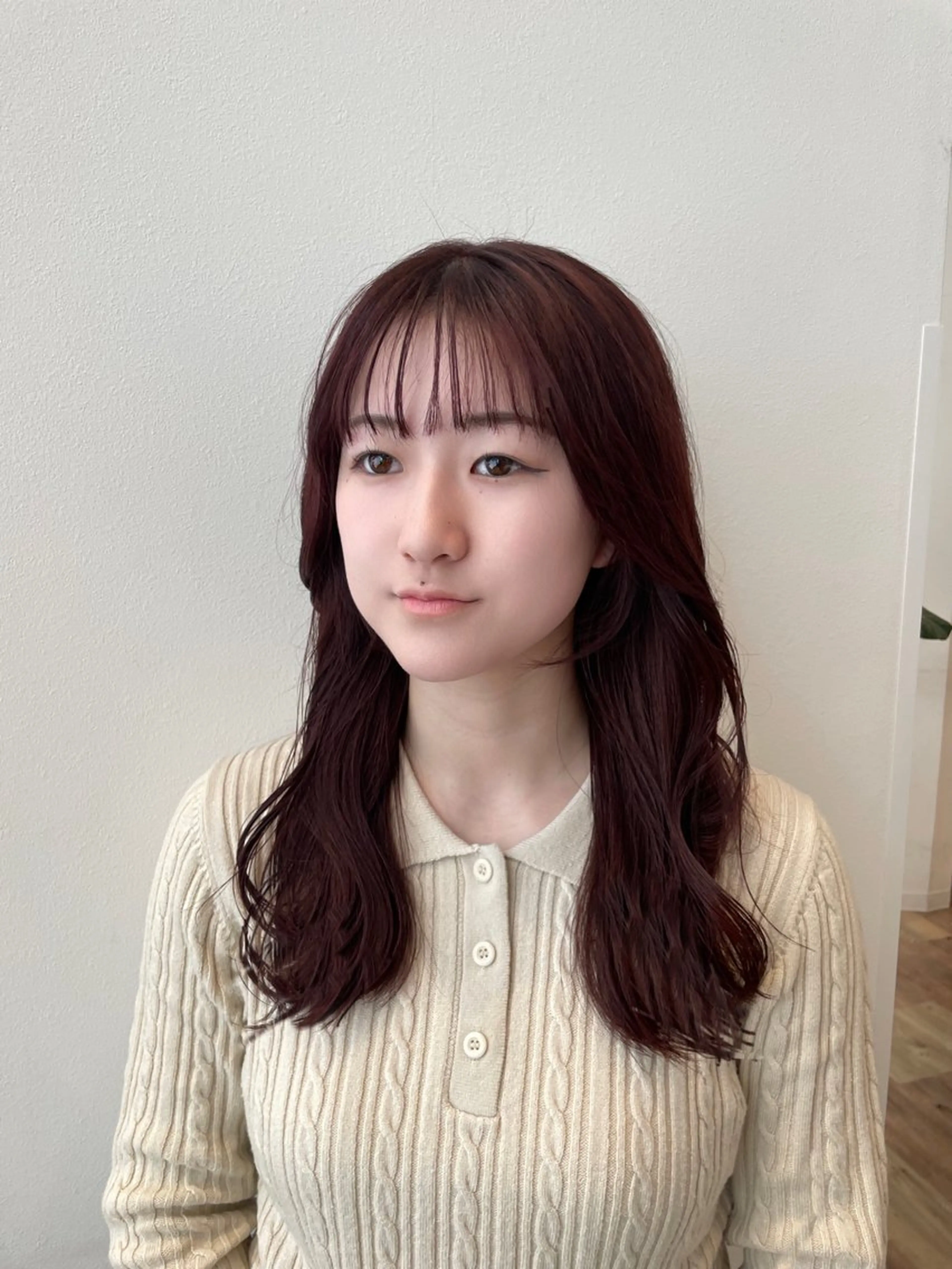 ロング カラー 髪質改善 カット ヘアカラー トリートメント k-two✨たき艶感 カラー／美髪矯正のヘアスタイル