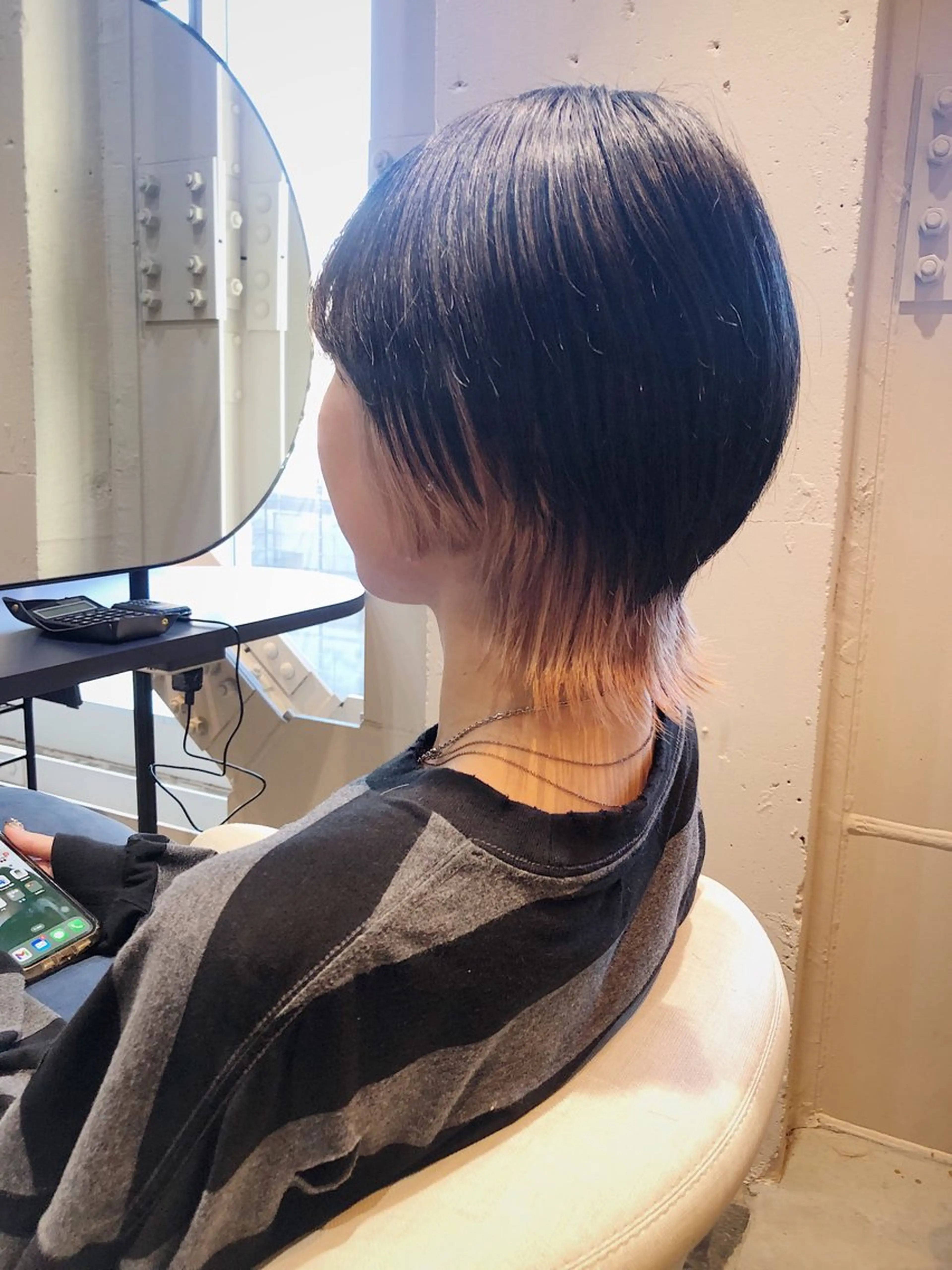 ショート レイヤーカット ウルフカット ウルフレイヤー カット ヘアカラー トリートメント 所渉/韓国レイヤー /ウルフカットのヘアスタイル