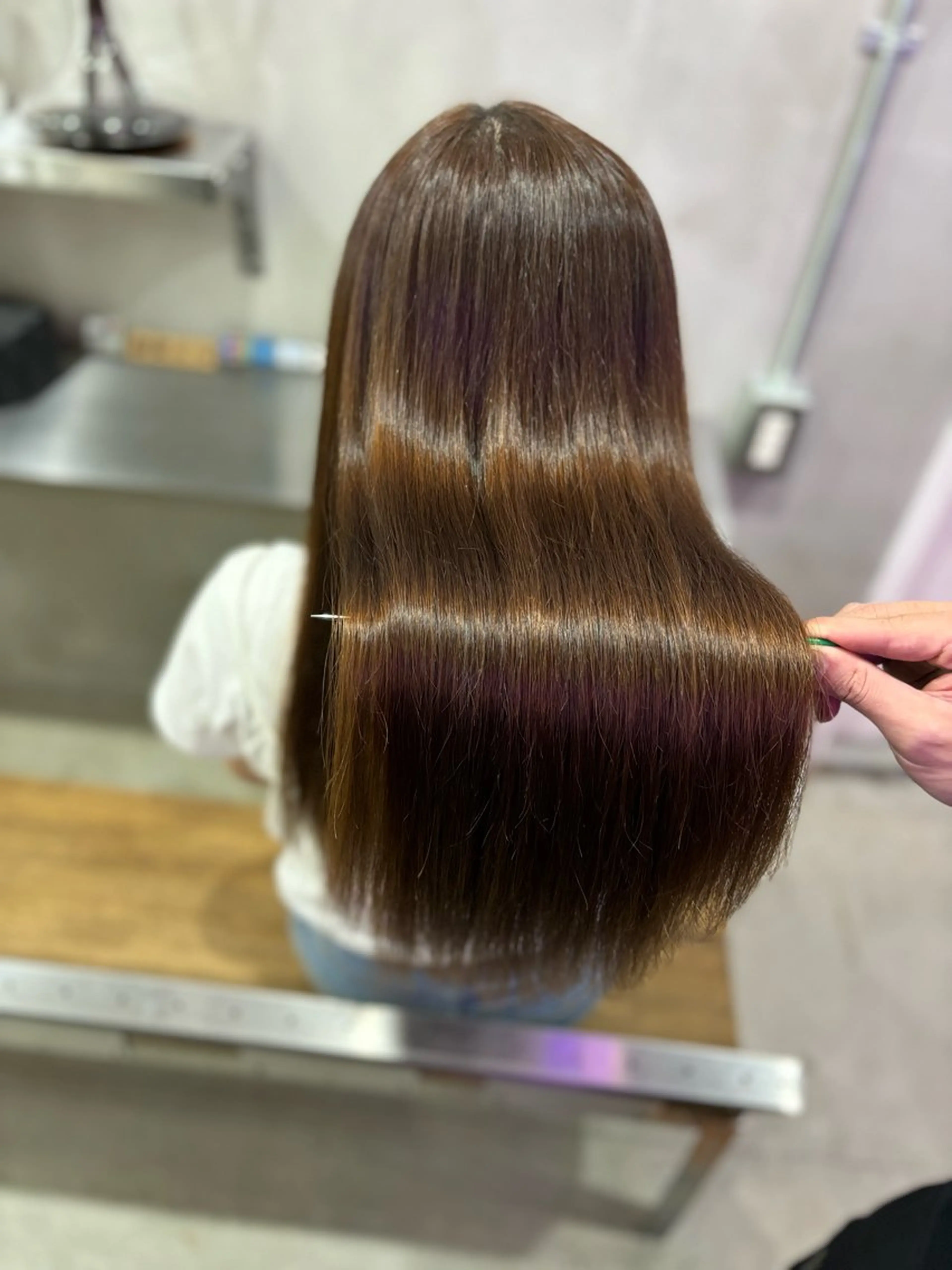 ロング 縮毛矯正 縮毛矯正 Ra-Ffichi by　siun.所属・艶髪/髪質改善/ ブリーチ✨ゆうとのヘアスタイル