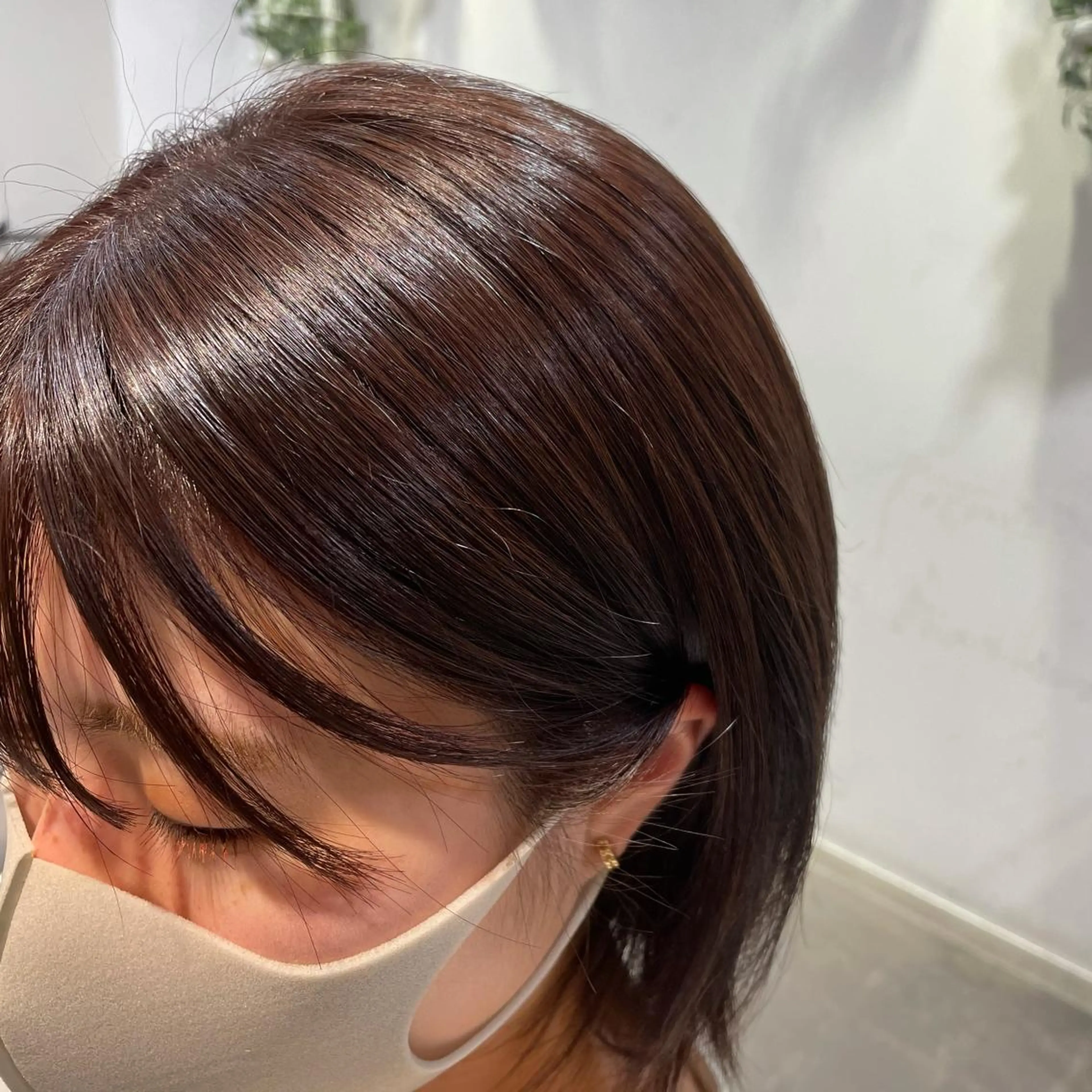 ショート カラー ヘアアレンジ ブラウンカラー レッドカラー レッドブラウン 🌈トップデザイナー 金沢駅近nanamiのヘアスタイル