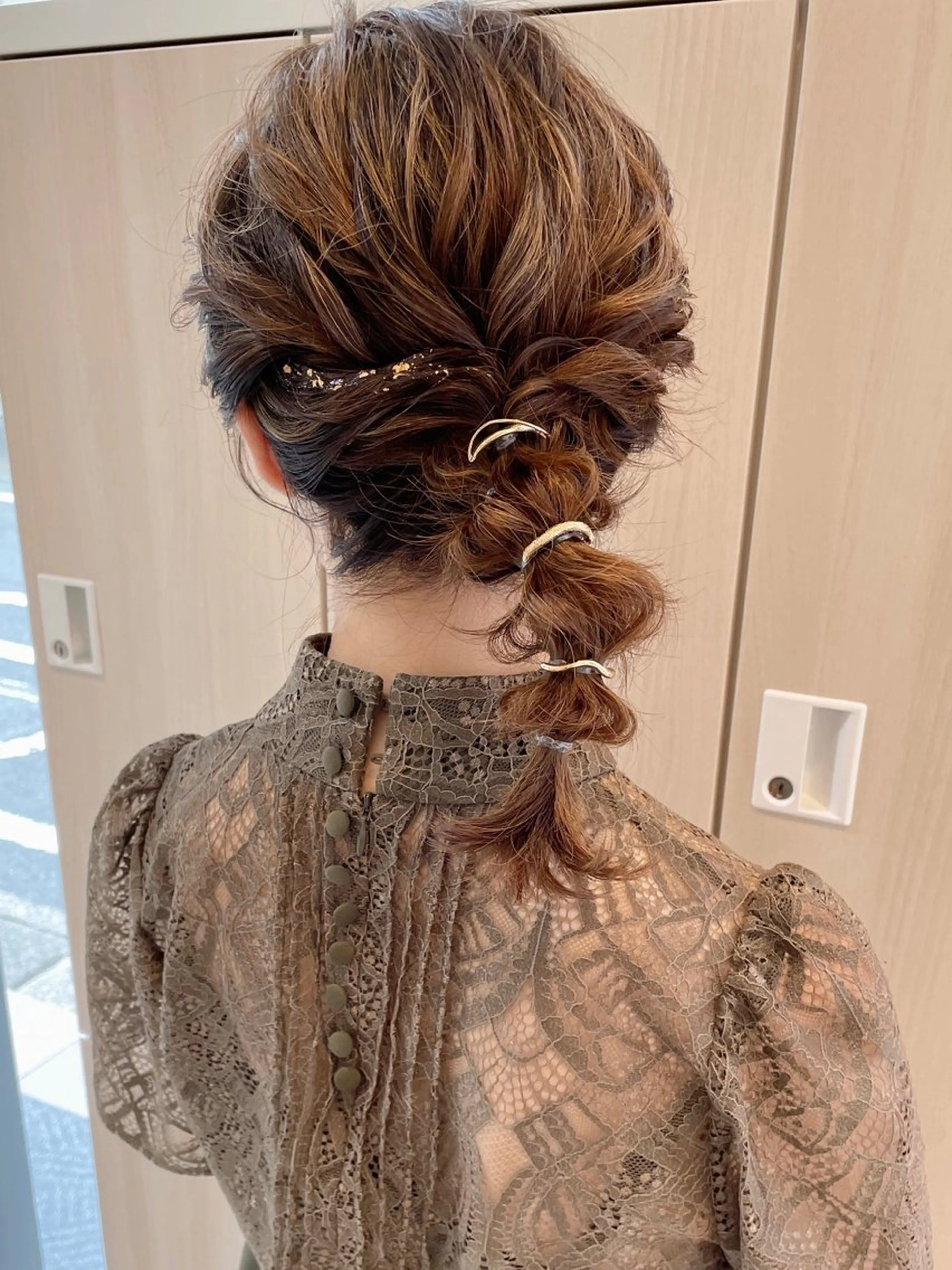 ヘアアレンジ 結婚式・ブライダル カット ヘアカラー 【ボブ/個室サロン】 癒し空間mimuraのヘアスタイル