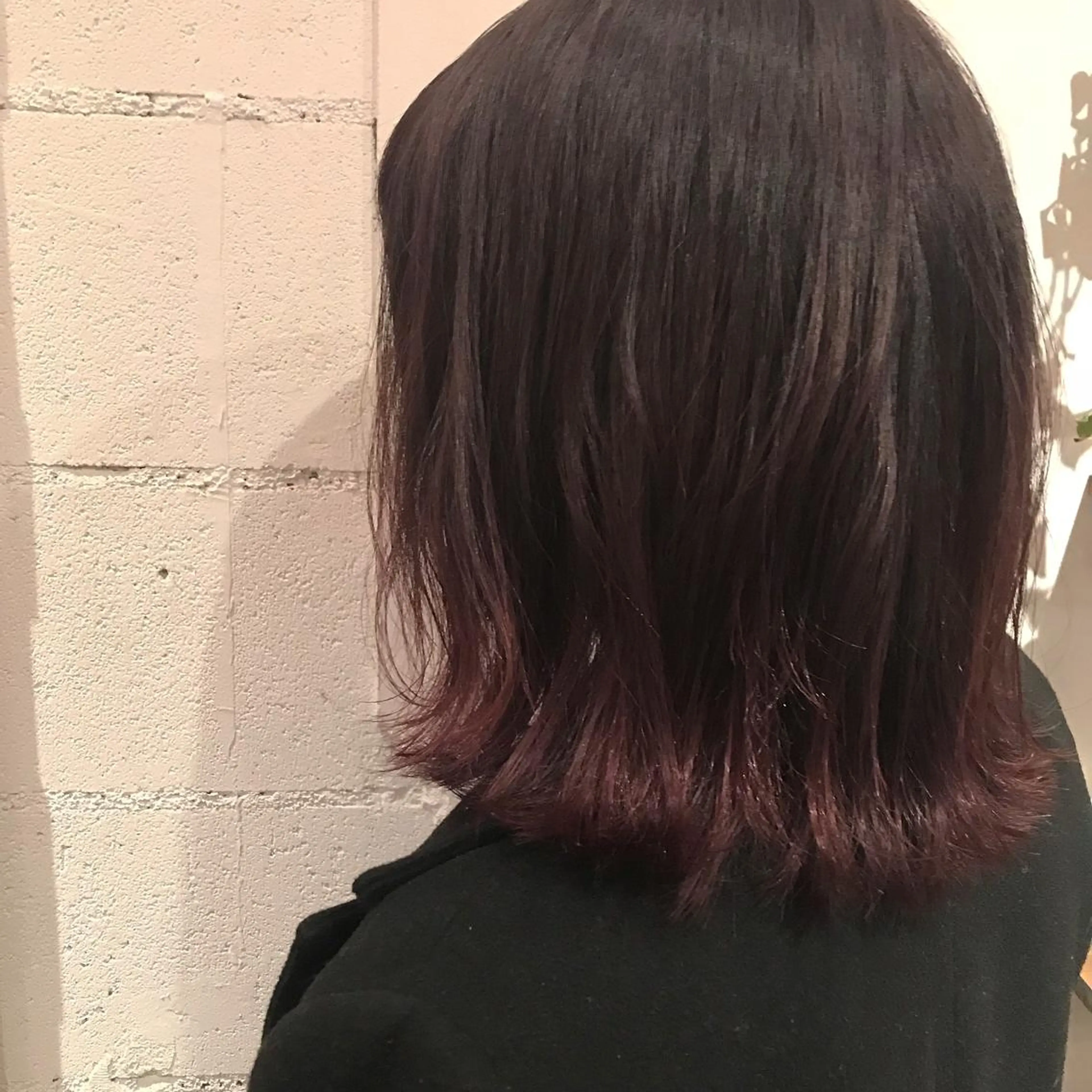 ミディアム カラー ピンクカラー バイオレットカラー emme エミィ/立川のヘアスタイル