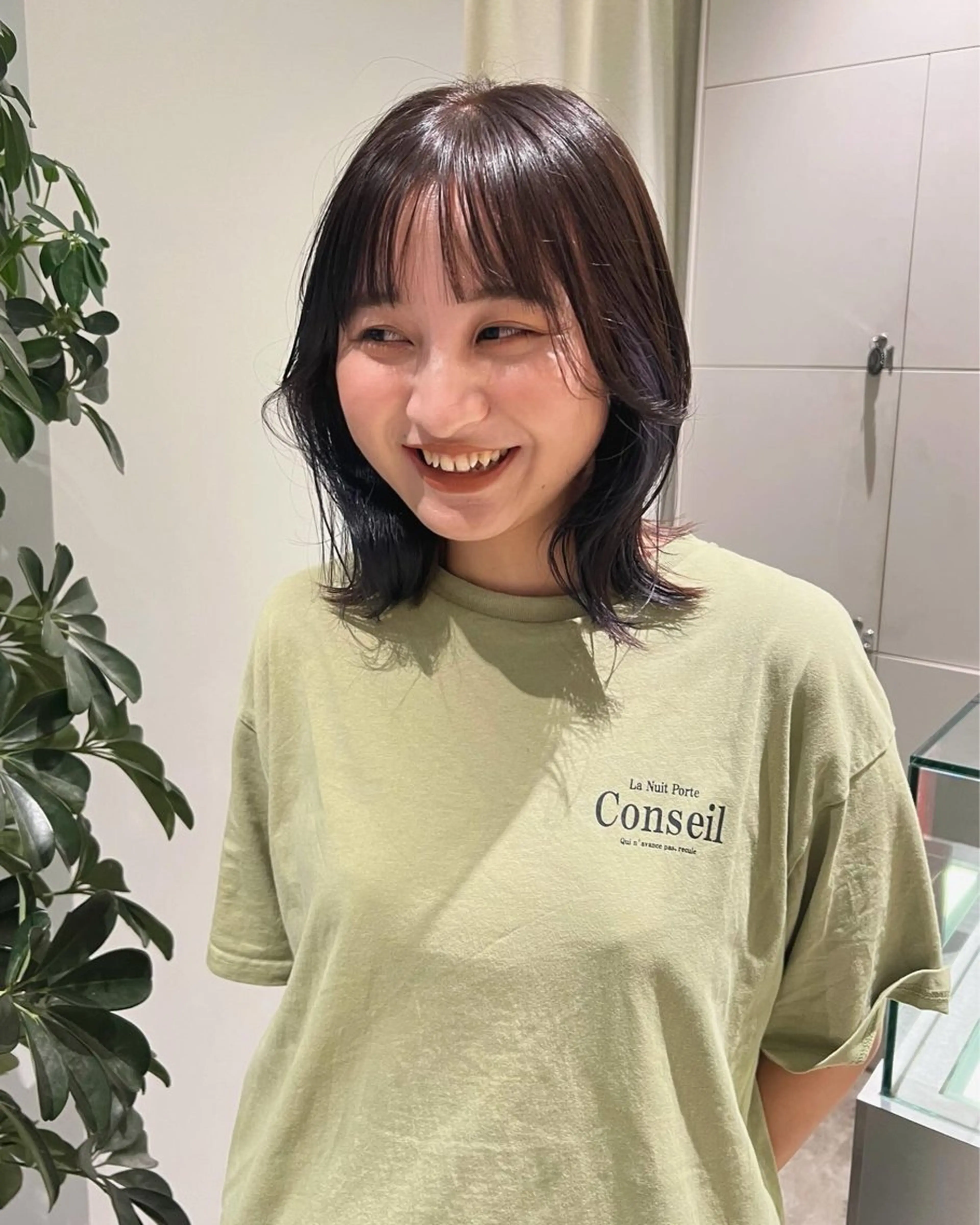 ミディアム カラー ヘアカラー HARA KOTONEのヘアスタイル