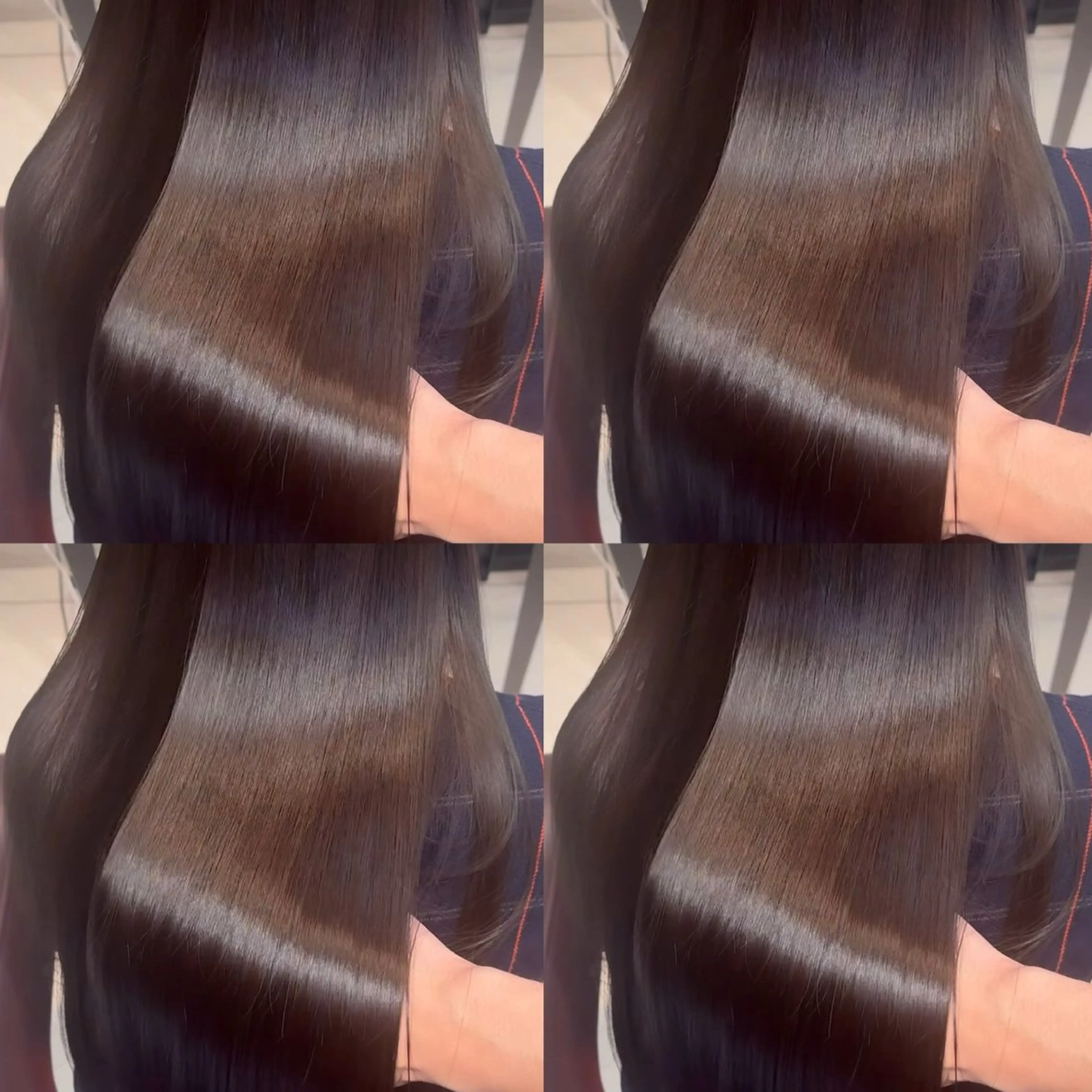 ロング カラー カット ヘアカラー トリートメント 艶髪 インナーカラーのヘアスタイル