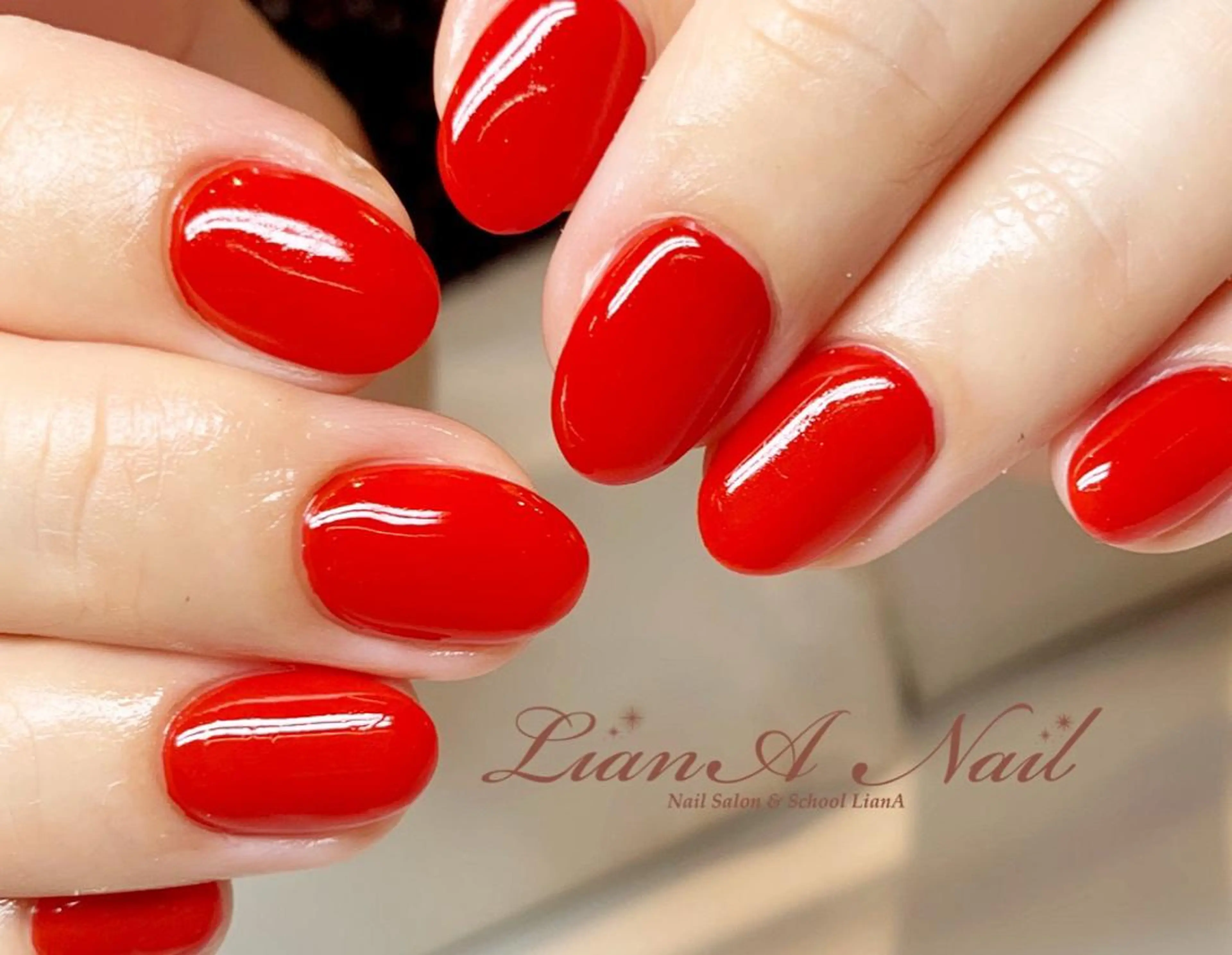ネイル ワンカラーネイル LianA Nail rinaのネイルデザイン