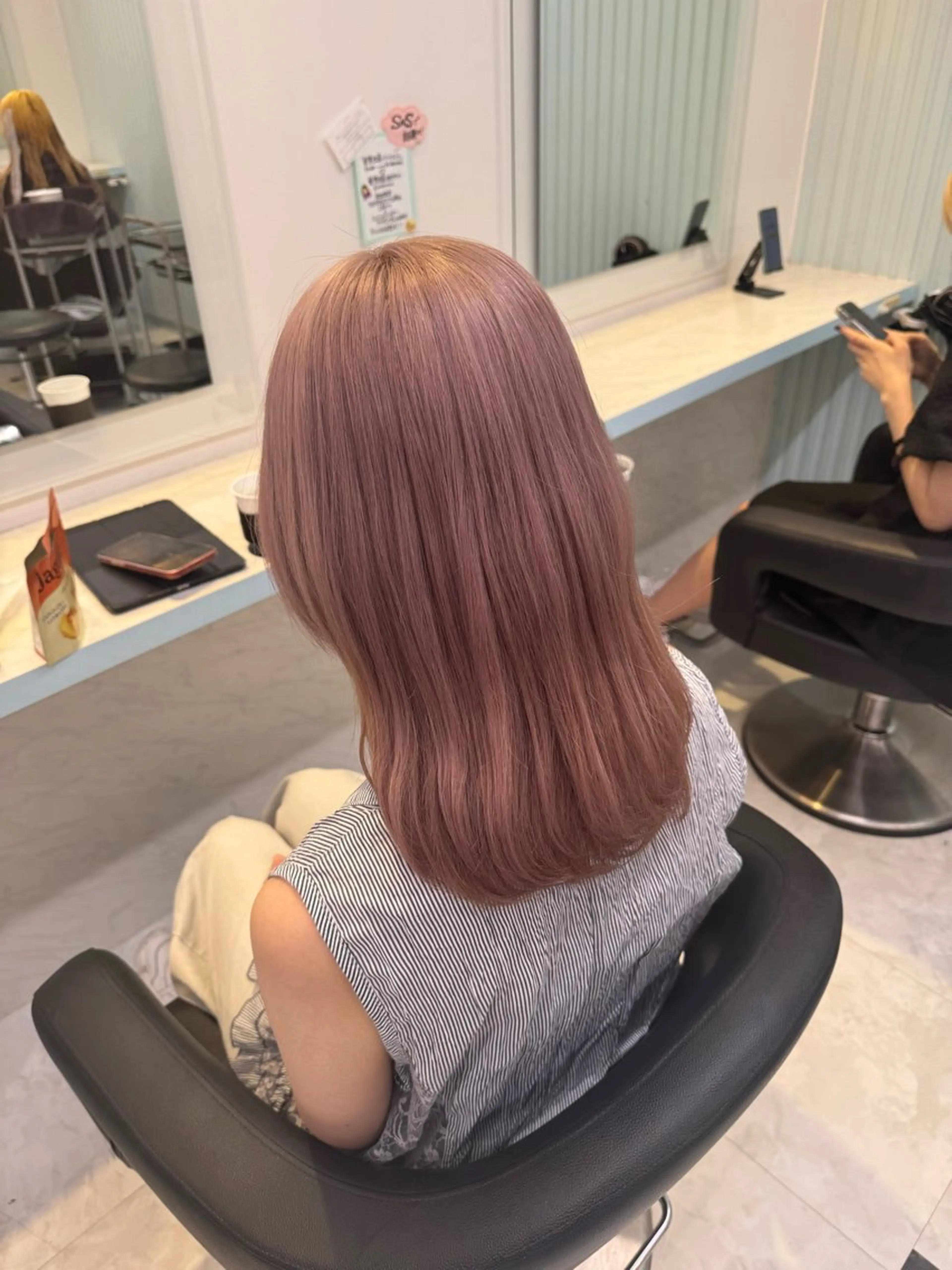 ロング カラー ヘアカラー 🧡モテ髪＆透明感 🧡オレンジ🌻🧡のヘアスタイル
