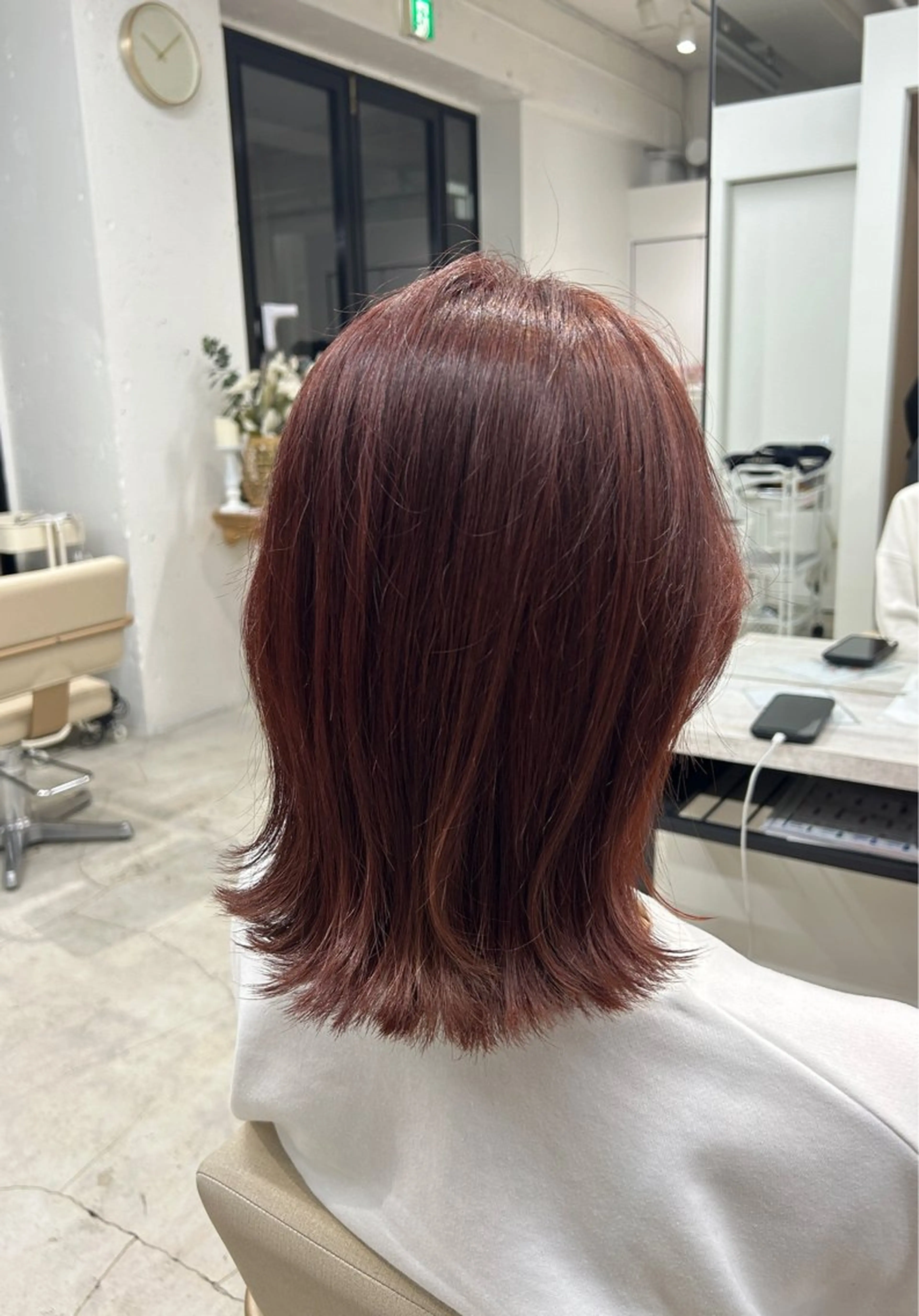 ワンカラー＋ヘアセットの写真