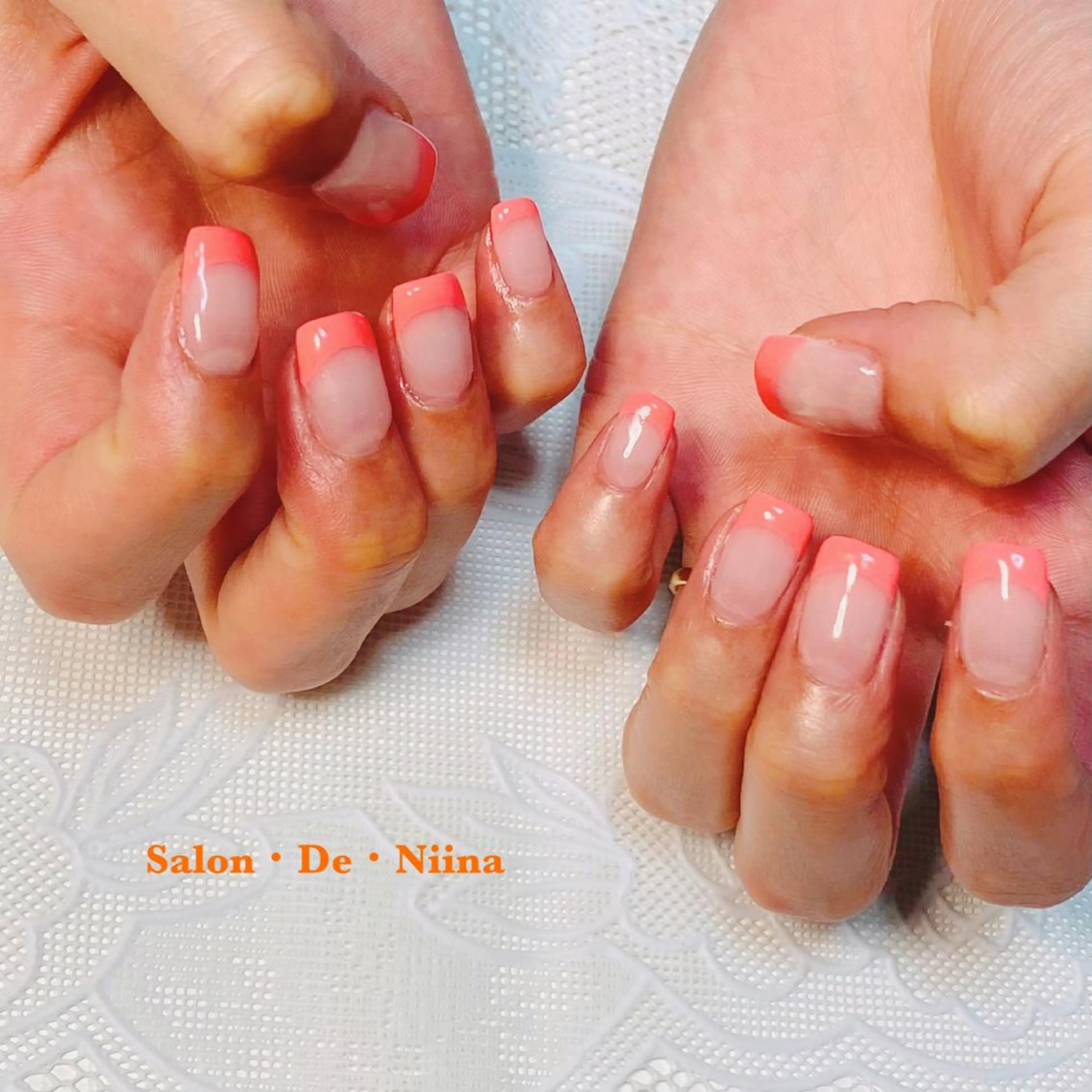 ネイル フレンチネイル Salon•de•Niina所属・ボディビルダーSal on.DeNiinaのネイルデザイン