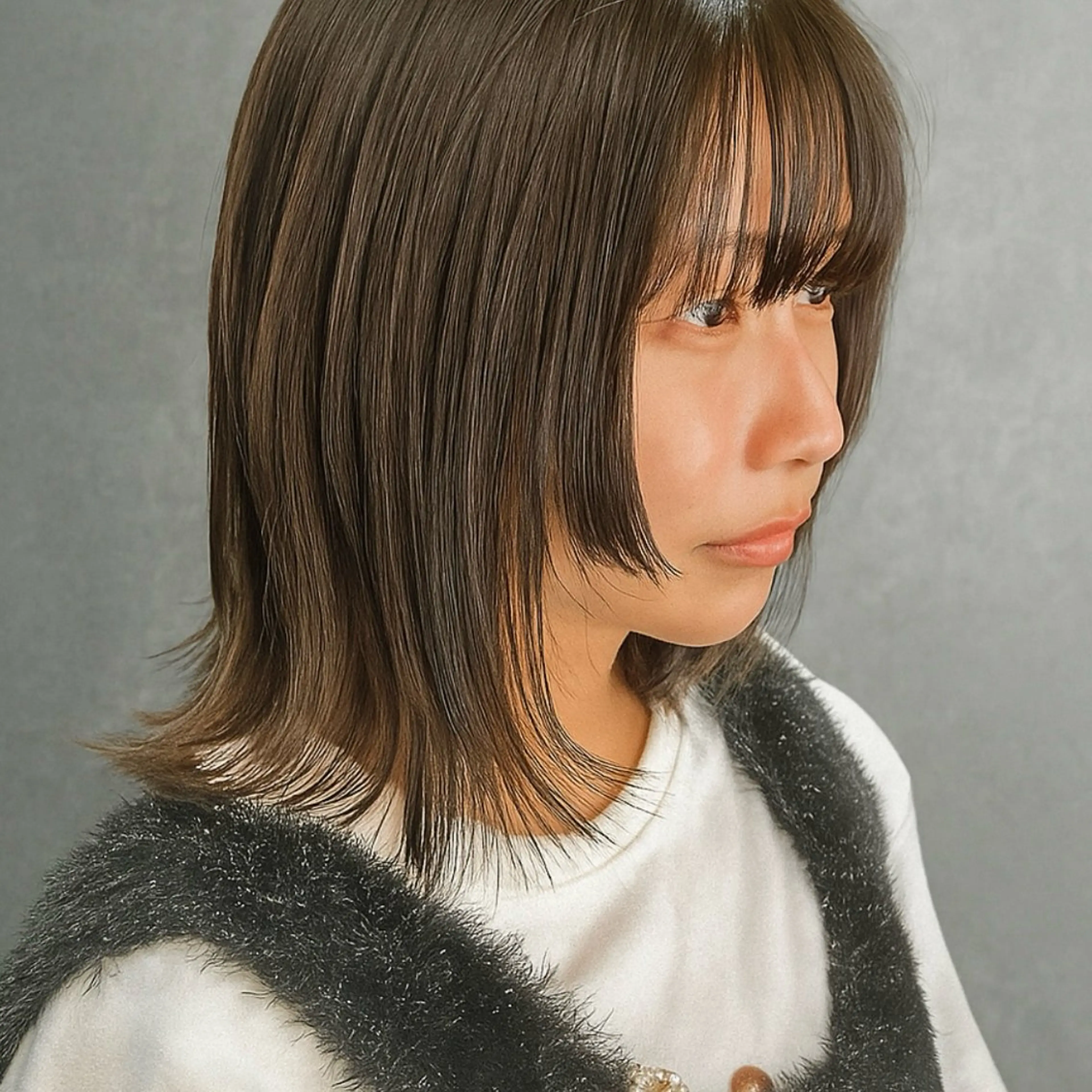 ショート カラー ボブレイヤー ボブ 顔周りカット 髪質改善 レイヤーカット カット ヘアカラー トリートメント nui所属・清水優/レイヤー/ ボブ/髪質改善のヘアスタイル