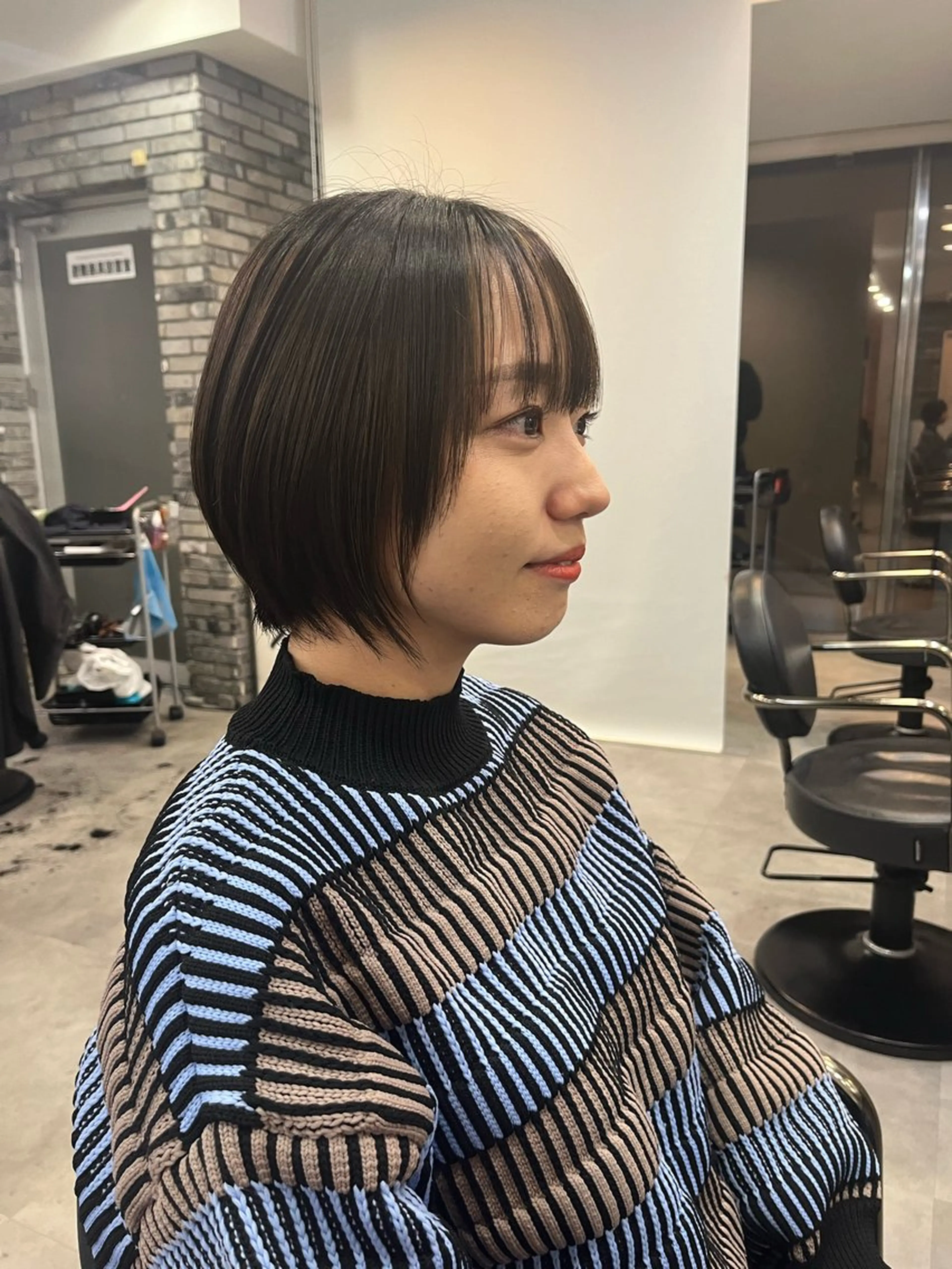 ショート カラー カット ヘアカラー トリートメント ロエ平尾山荘所属・ショート/ハイライト /平尾/薬院/綜一郎のヘアスタイル