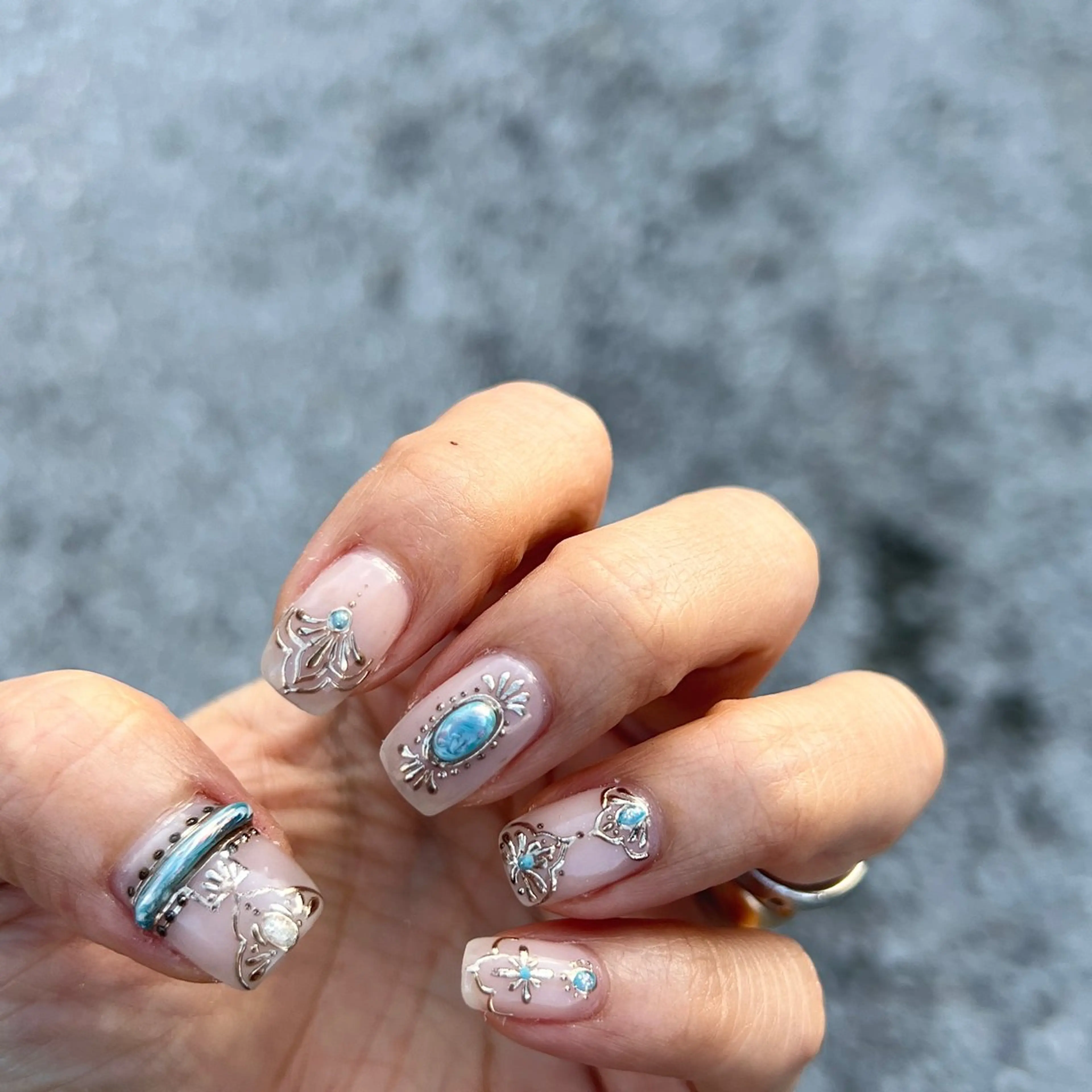 ネイル ハンドネイル ハンドケア Ri.nail オクマトモカのネイルデザイン