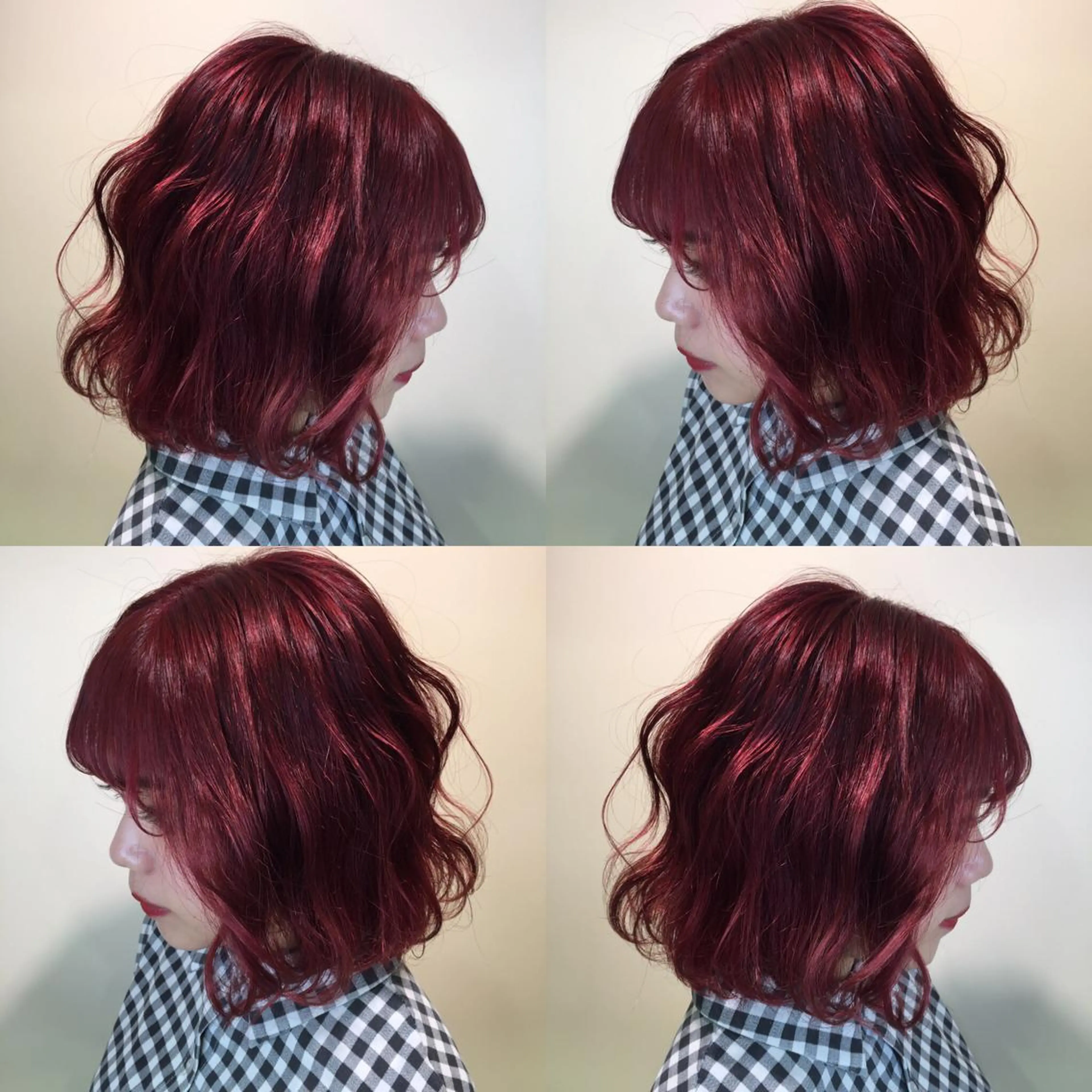 ミディアム カラー ブラウンカラー レッドカラー レッドブラウン カット ヘアカラー トリートメント ヘアセット 🌻Insta指名 NO.1🌻Shoのヘアスタイル