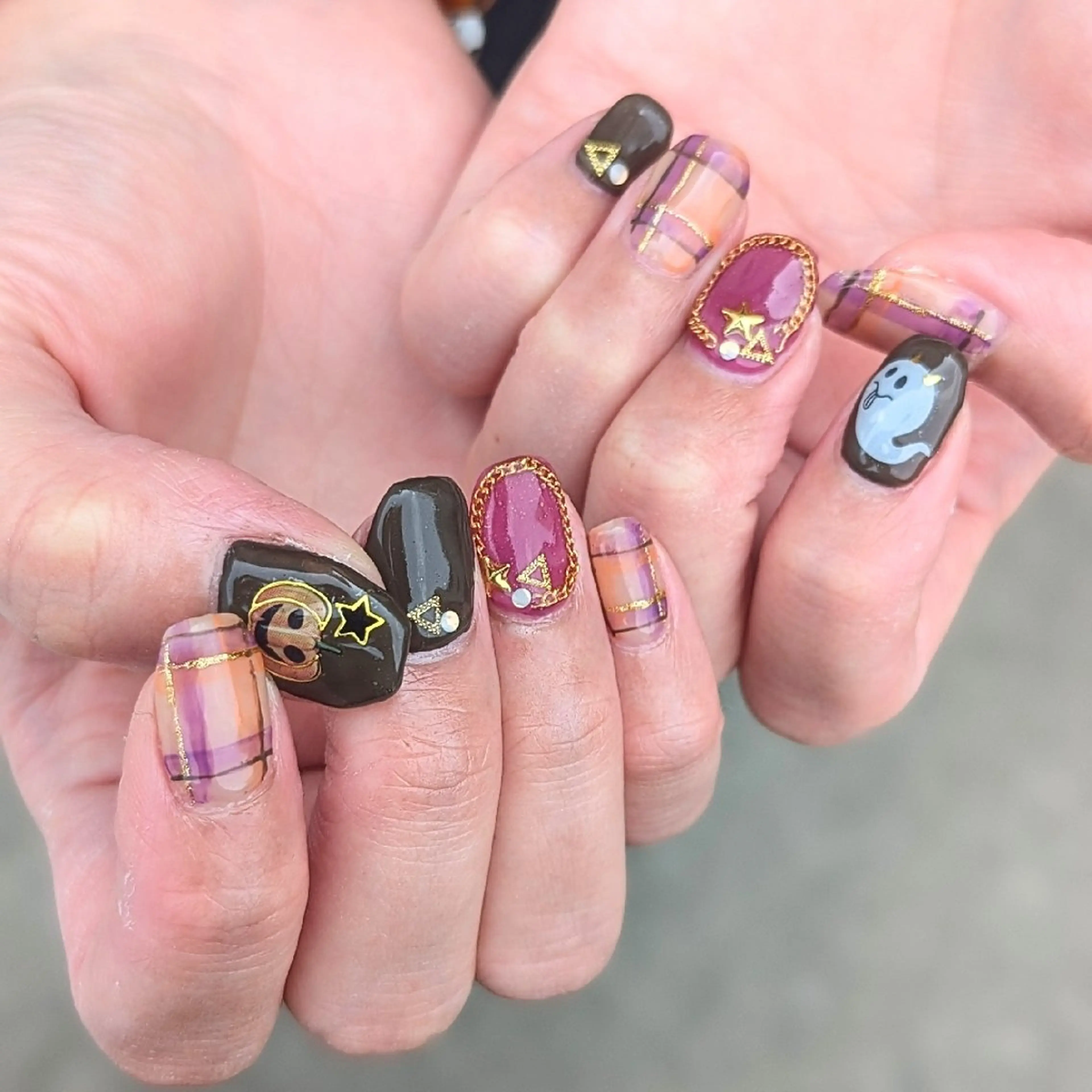 ネイル ハロウィン ハンドネイル aycnail 　Ayakaのネイルデザイン