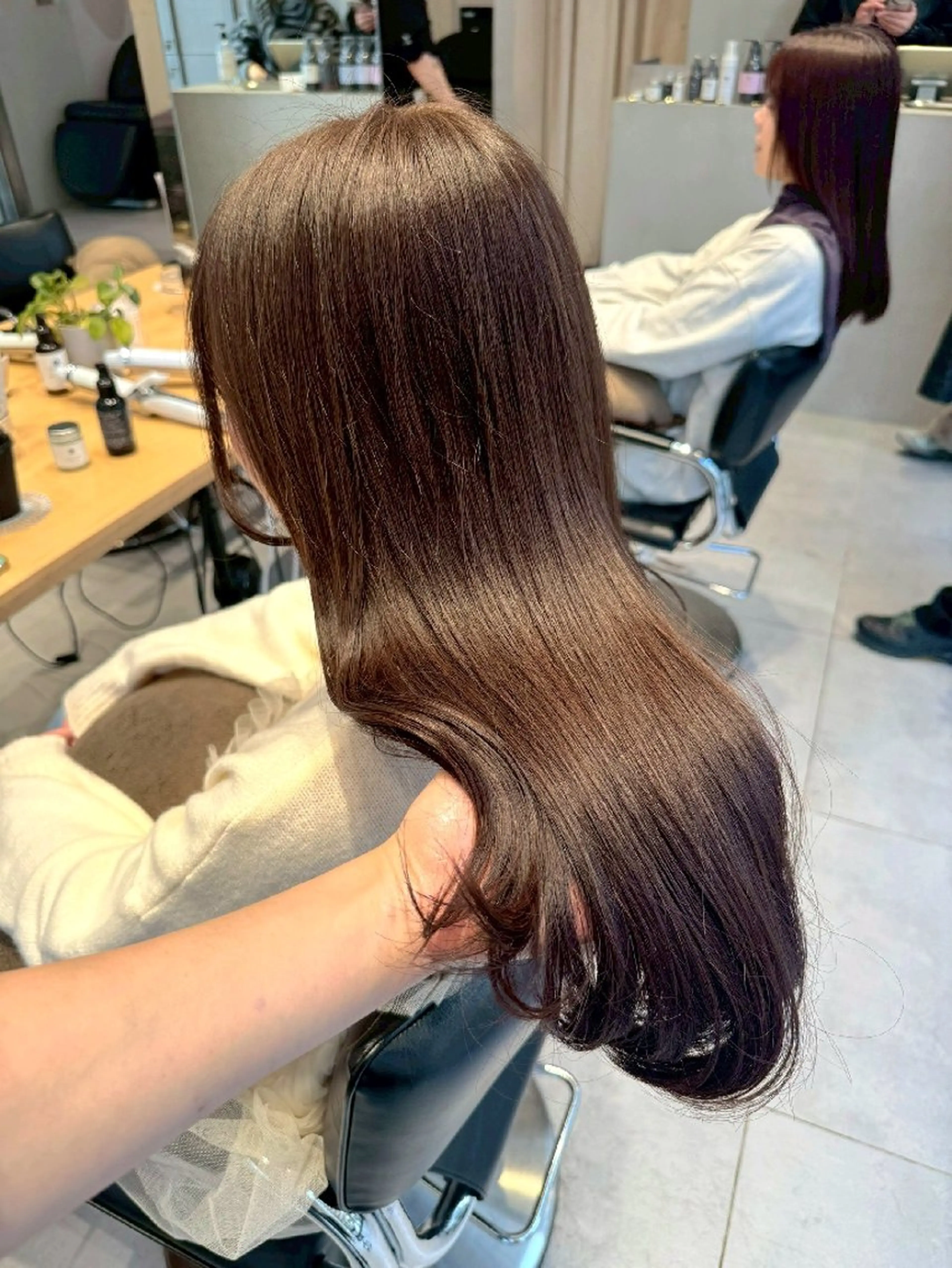 ロング カラー ブラウンカラー オリーブブラウン ヘアカラー 🌷あかり🌷  カラーモデル募集中のヘアスタイル
