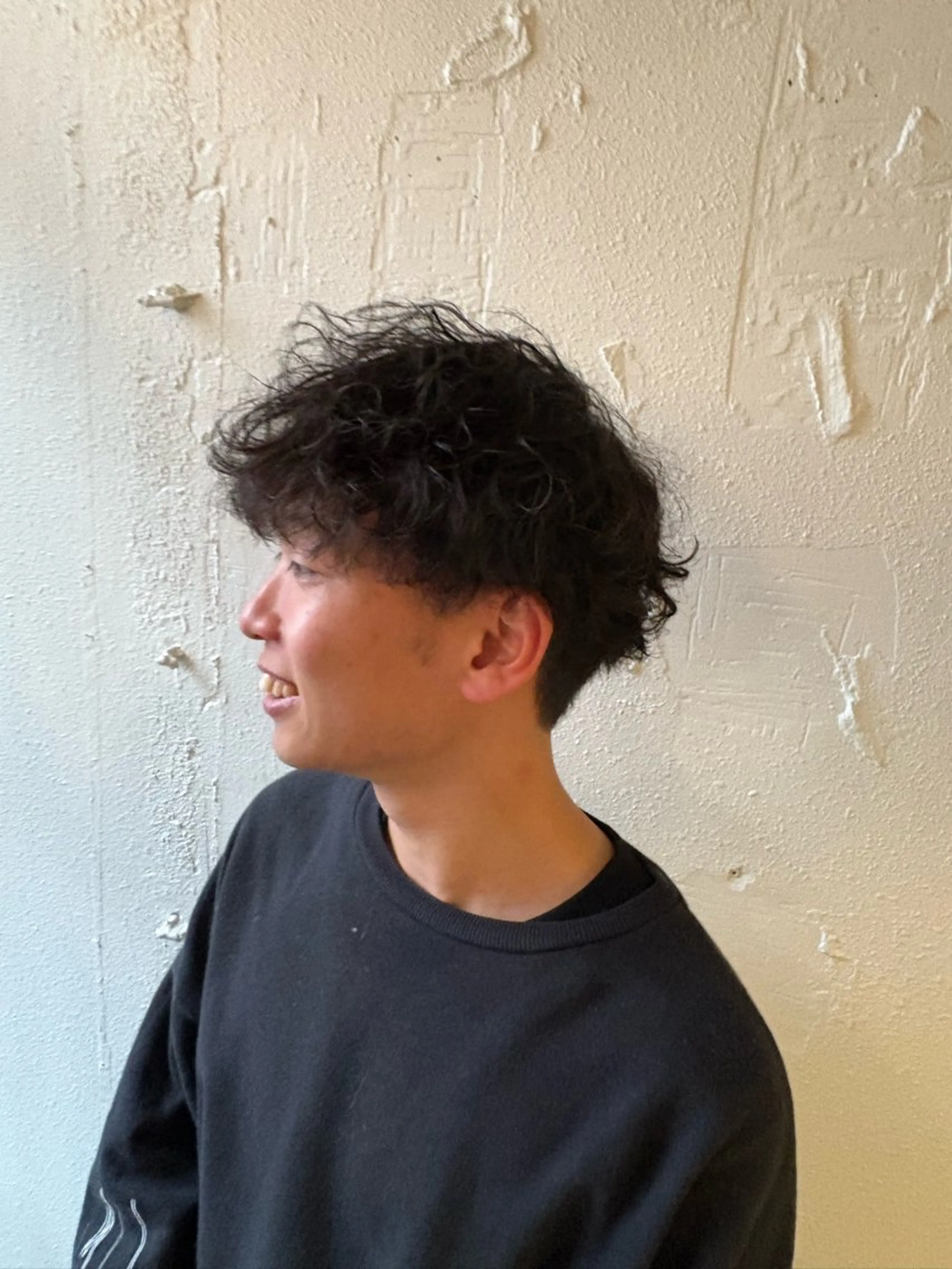 ショート メンズ メンズパーマ 波巻きパーマ カット パーマ t.所属・藤江 健人のヘアスタイル