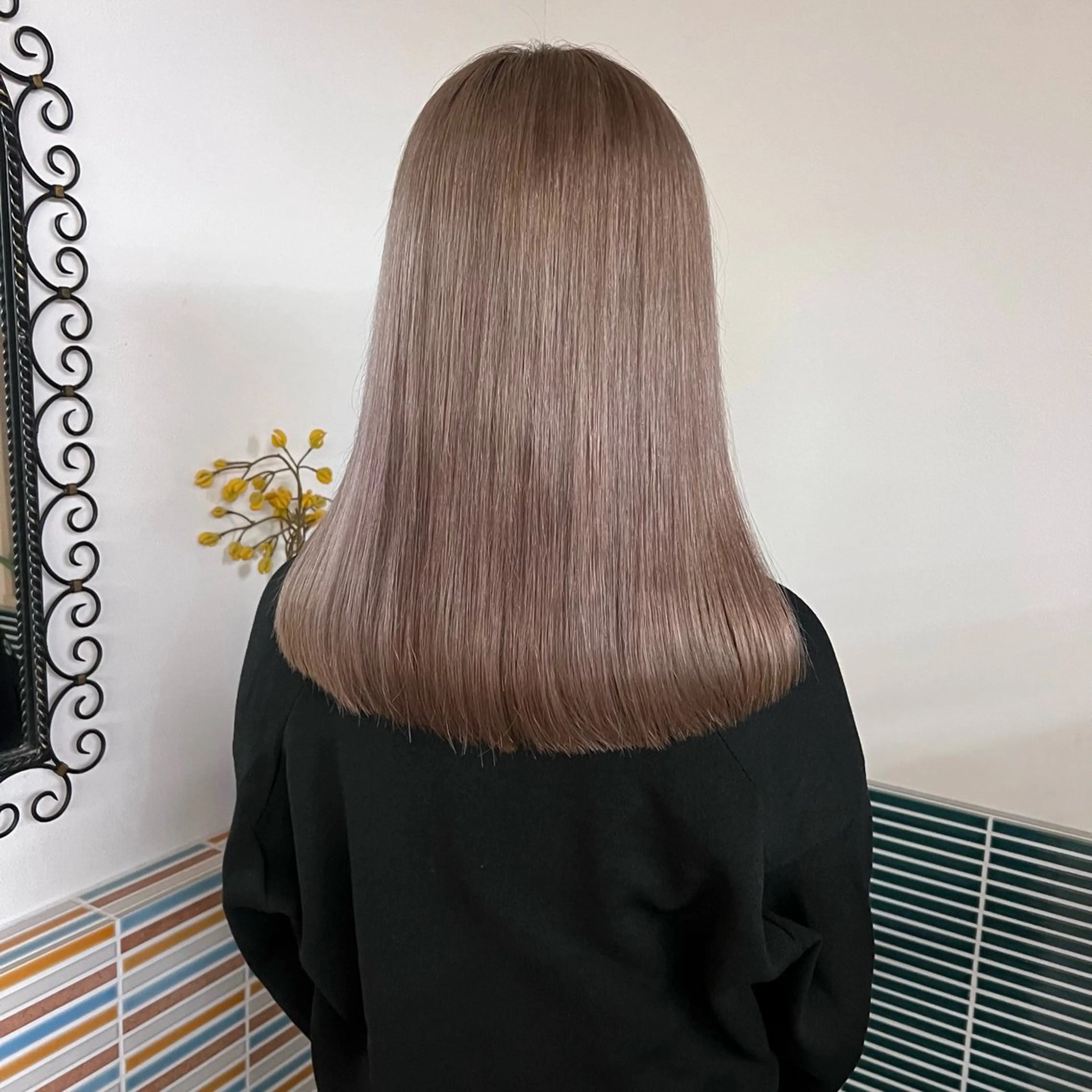 セミロング カラー ヘアアレンジ カット ヘアカラー パーマ mamiのヘアスタイル