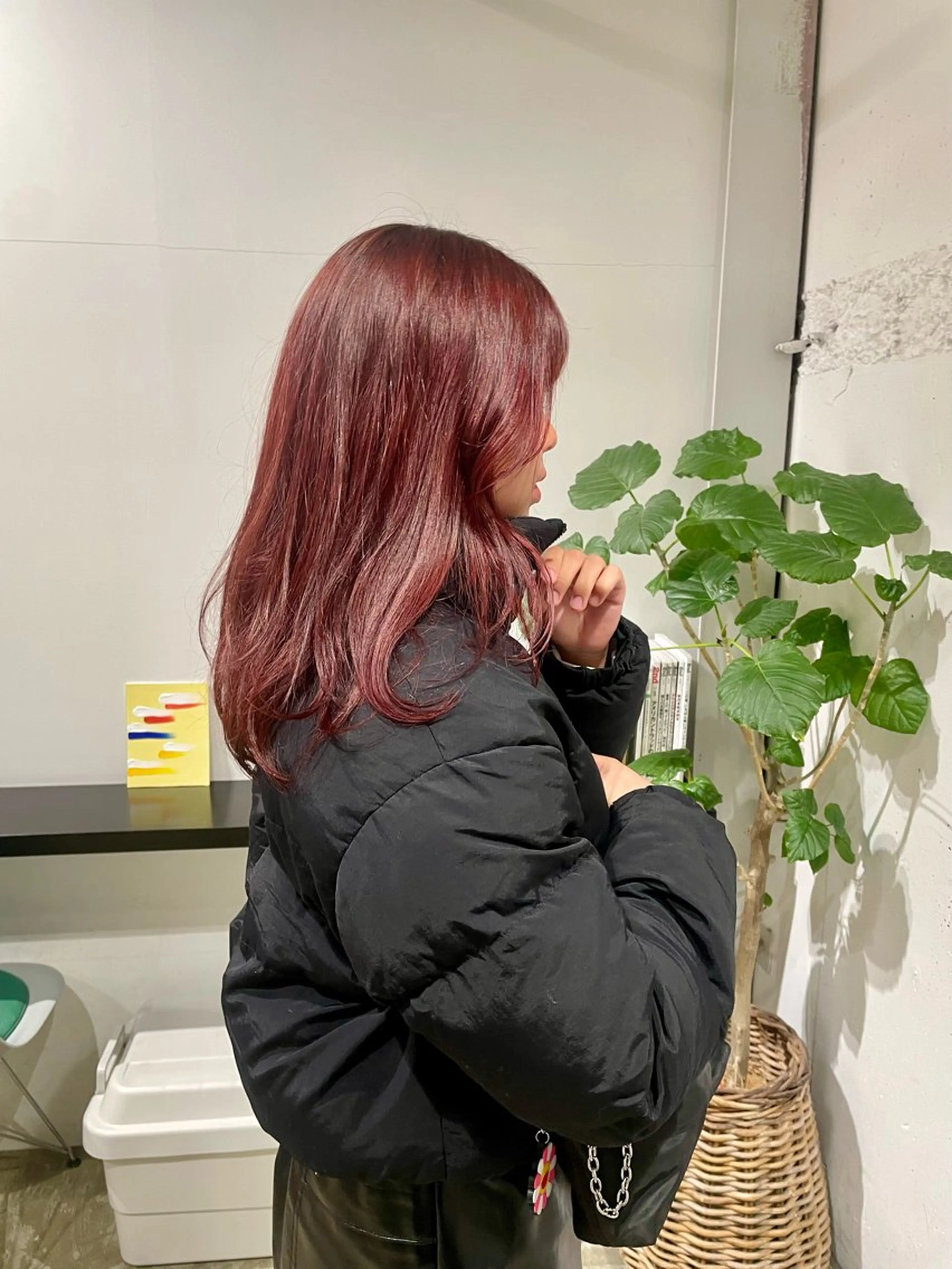 セミロング ピンクブラウン yearn所属・naho✂︎bob/ layerのヘアスタイル