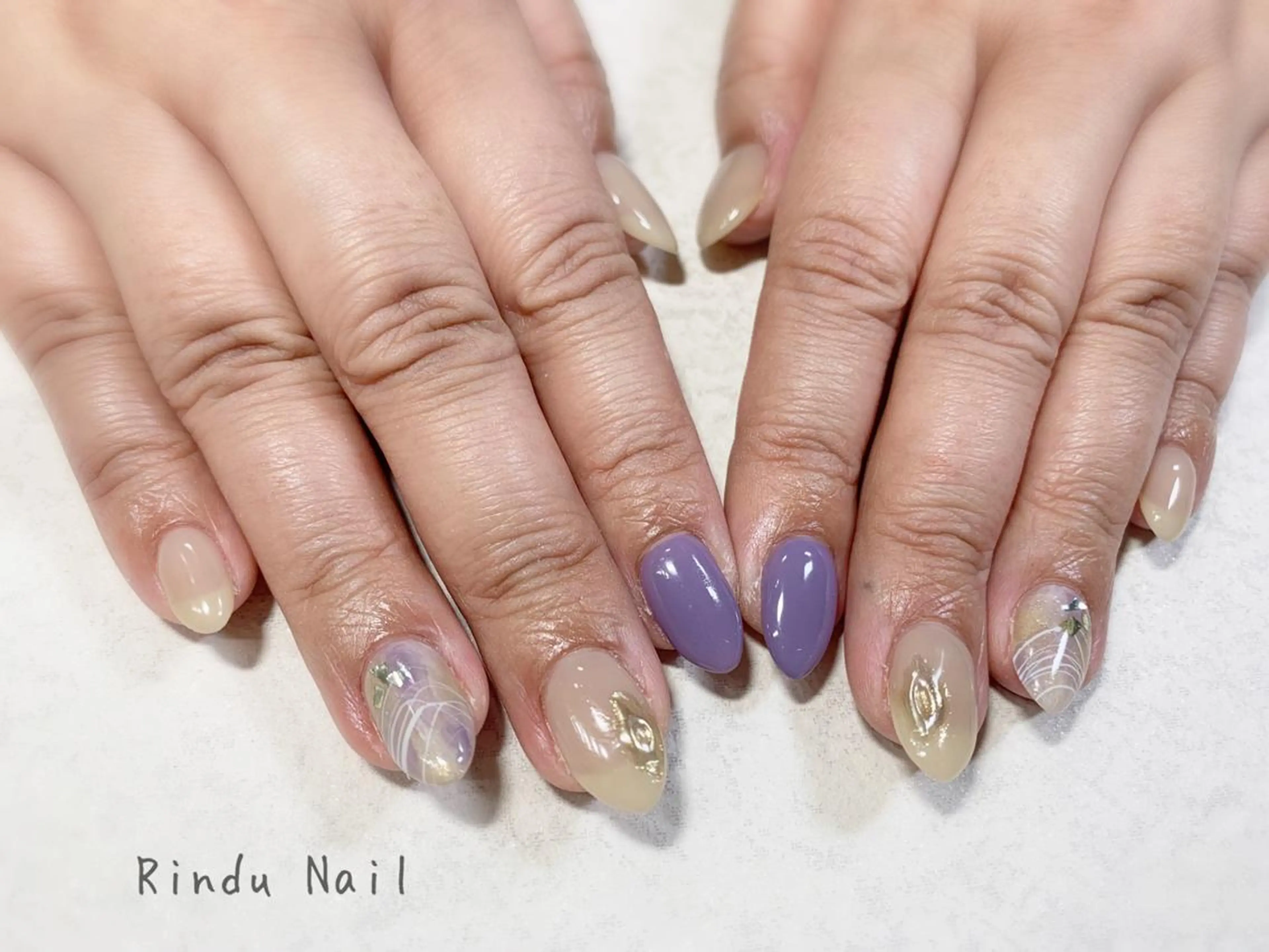 ネイル ニュアンスネイル Rindu Nail 名駅miniのネイルデザイン