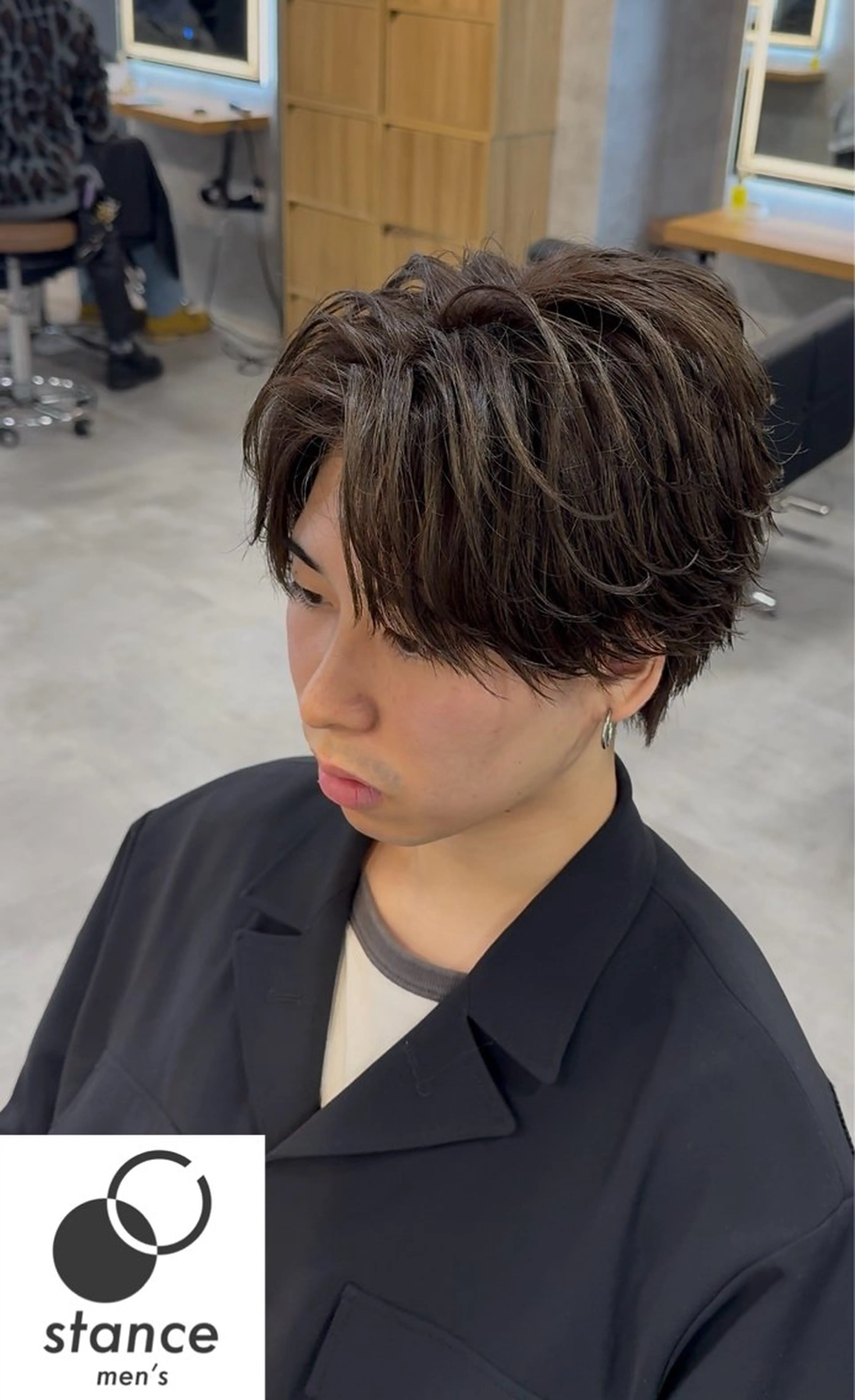 パーマ メンズ カット パーマ 【札幌メンズ特化】 つばさ🔥のヘアスタイル