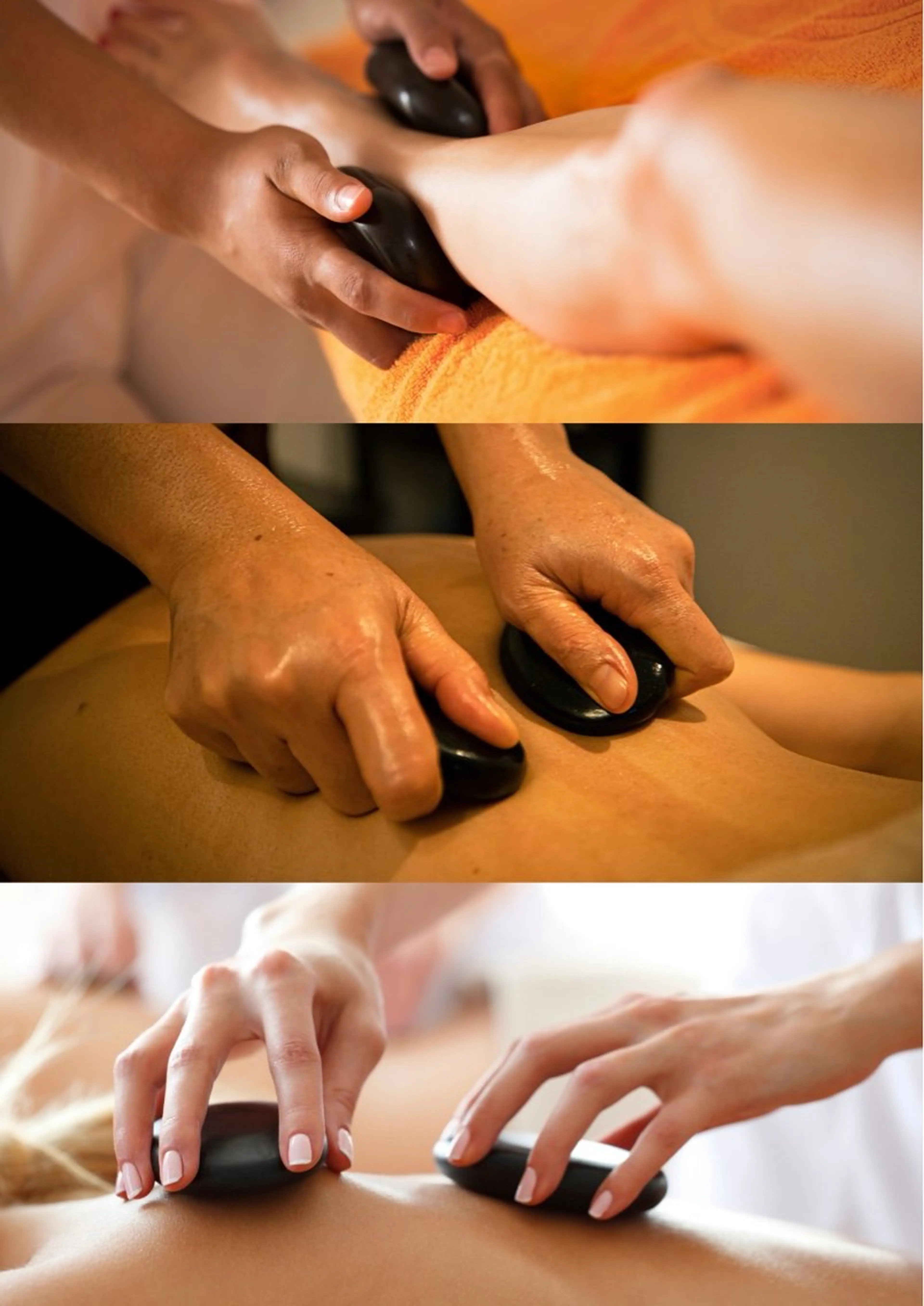 深部を温め流す＊ホットストーン温活リンパ80分（お着替え含めて110分程度）の写真