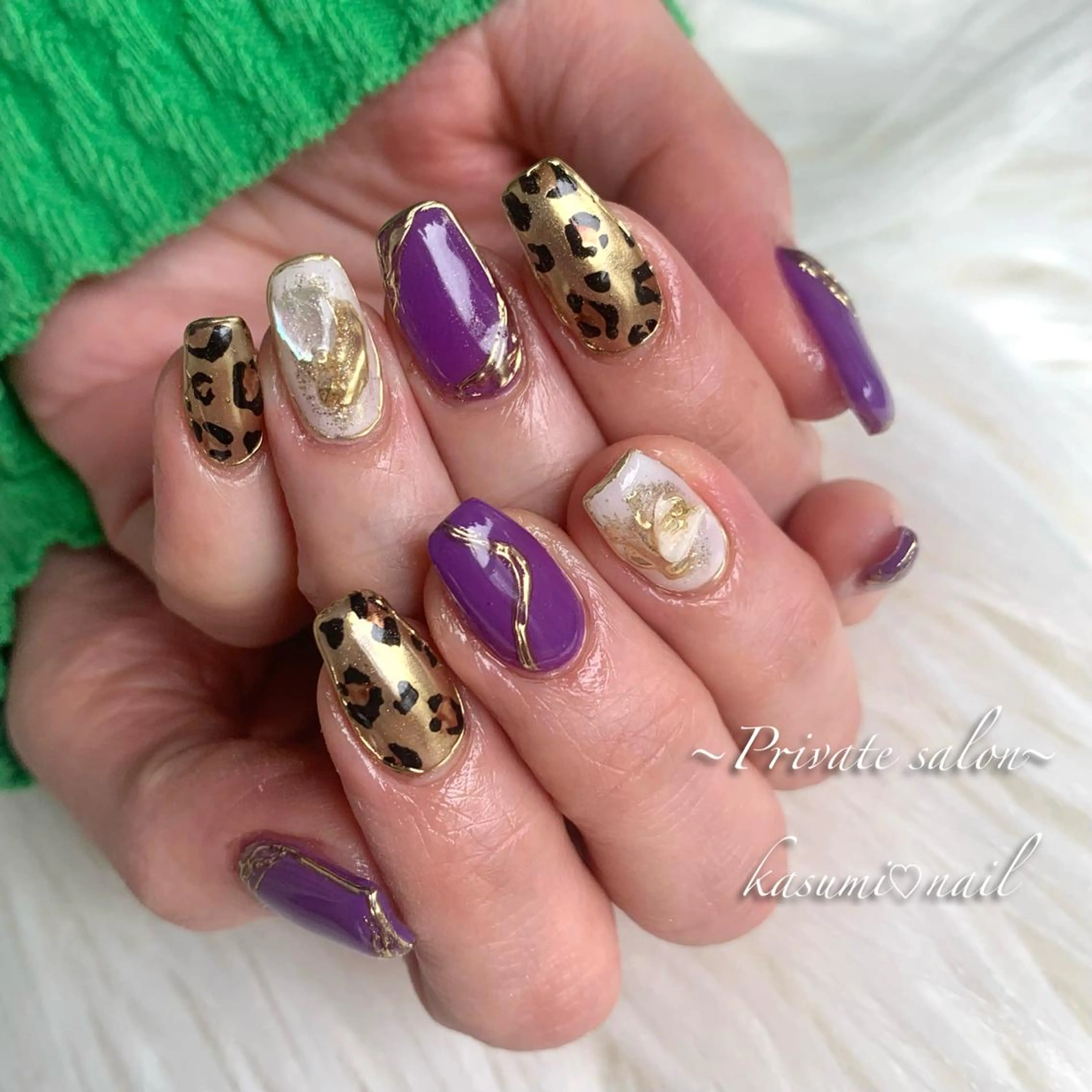 ネイル アートネイル フットネイル フレンチネイル ロングネイル マグネットネイル KASUMI♡ Nailのネイルデザイン