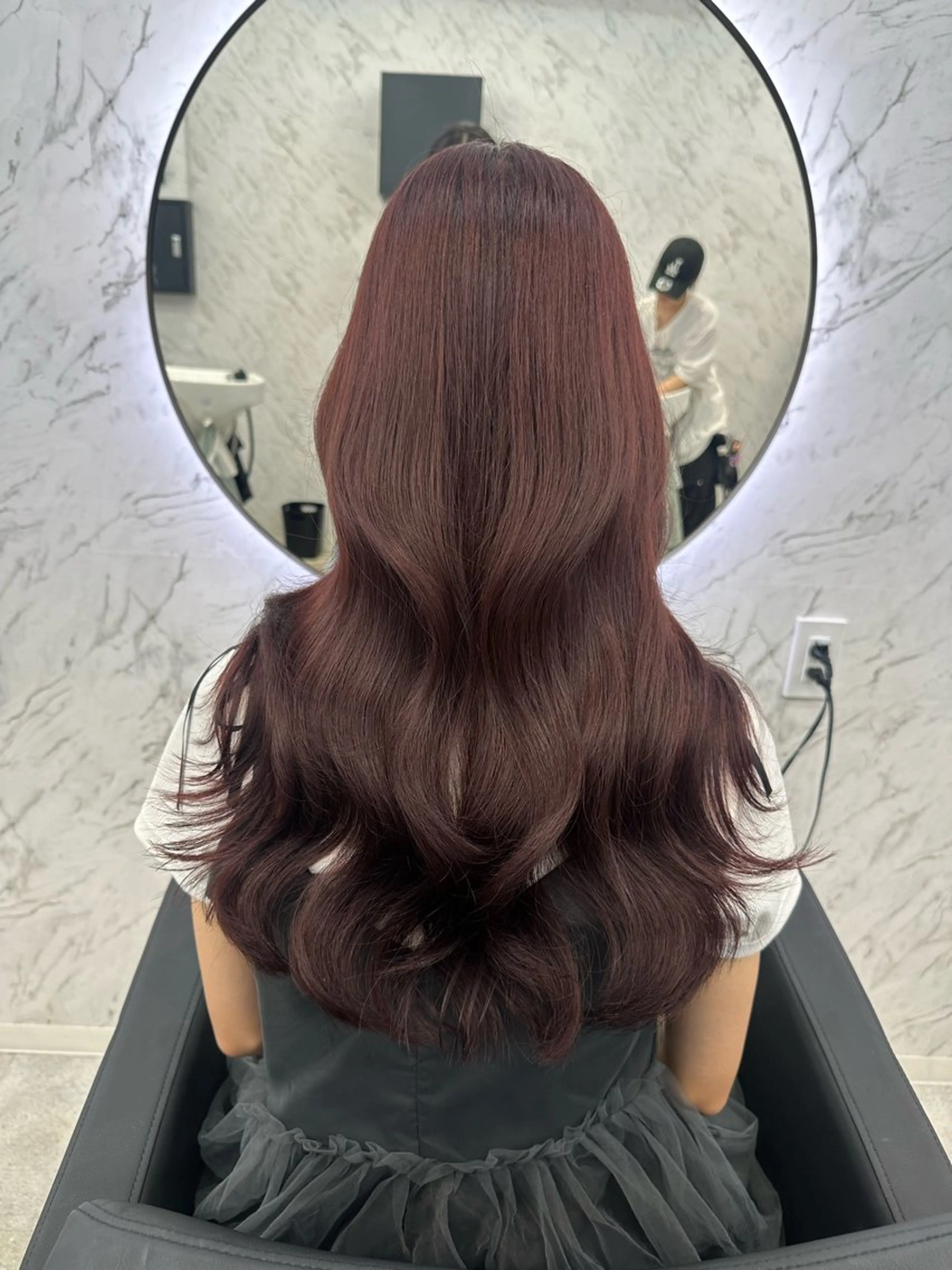 ロング カラー カット ヘアカラー トリートメント ヘアセット 遠藤沙也加 /レイヤーカットのヘアスタイル