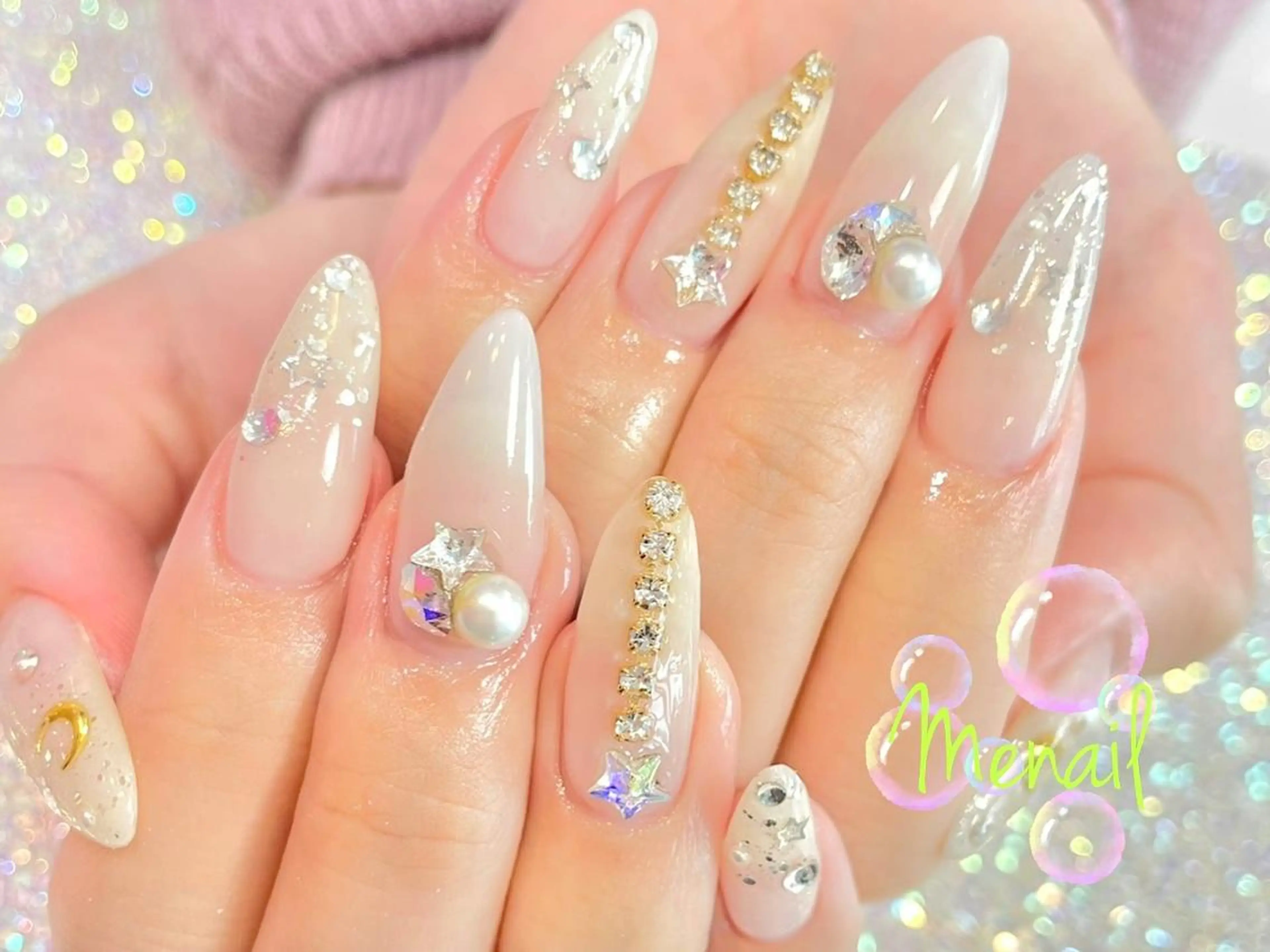ネイル Menail心斎橋筋 ギャル×韓国🇰🇷のネイルデザイン