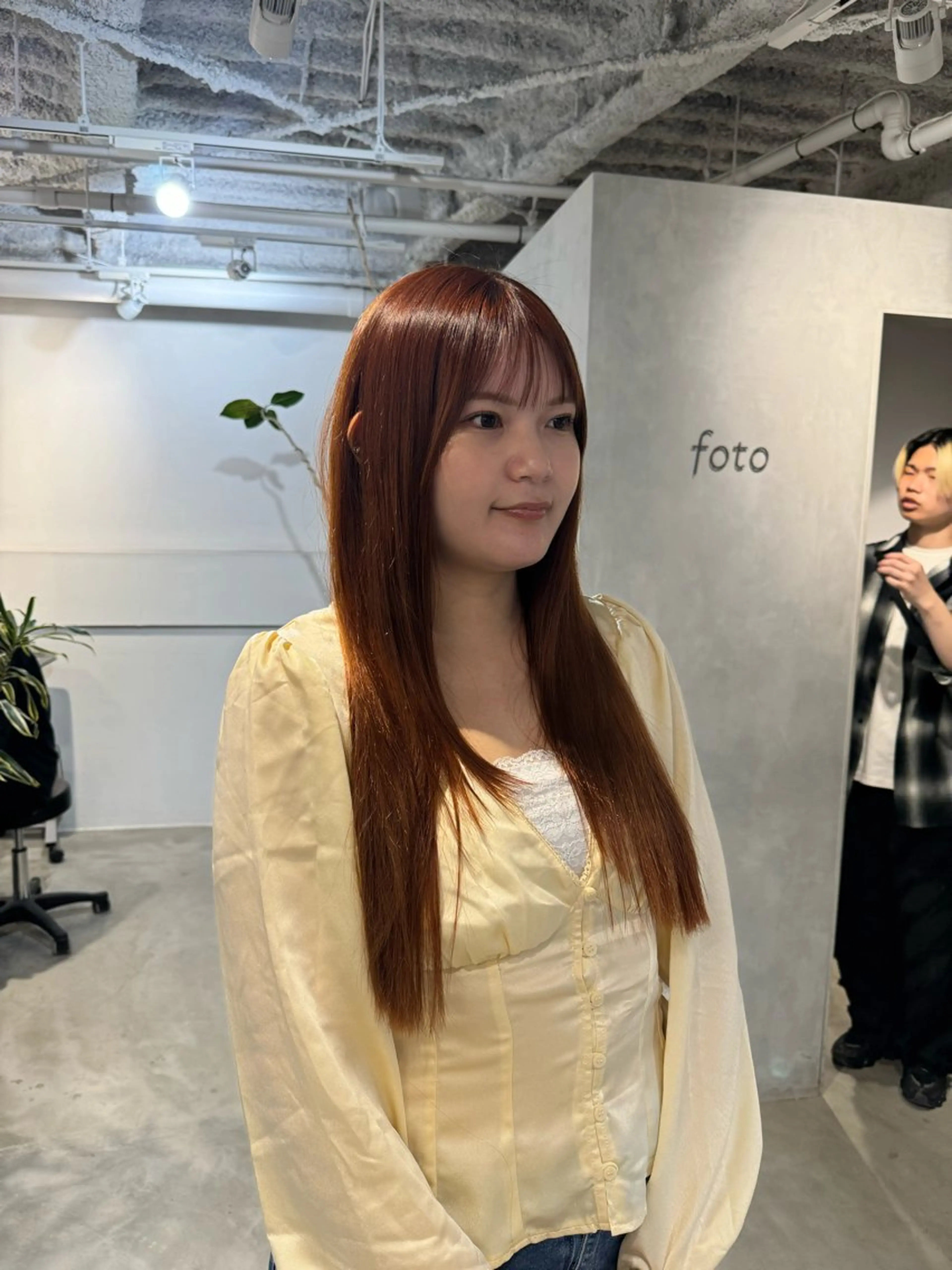 セミロング カット ヘアカラー トリートメント 顔周りcut・ご相談 ＝新宿しずく🇰🇷のヘアスタイル