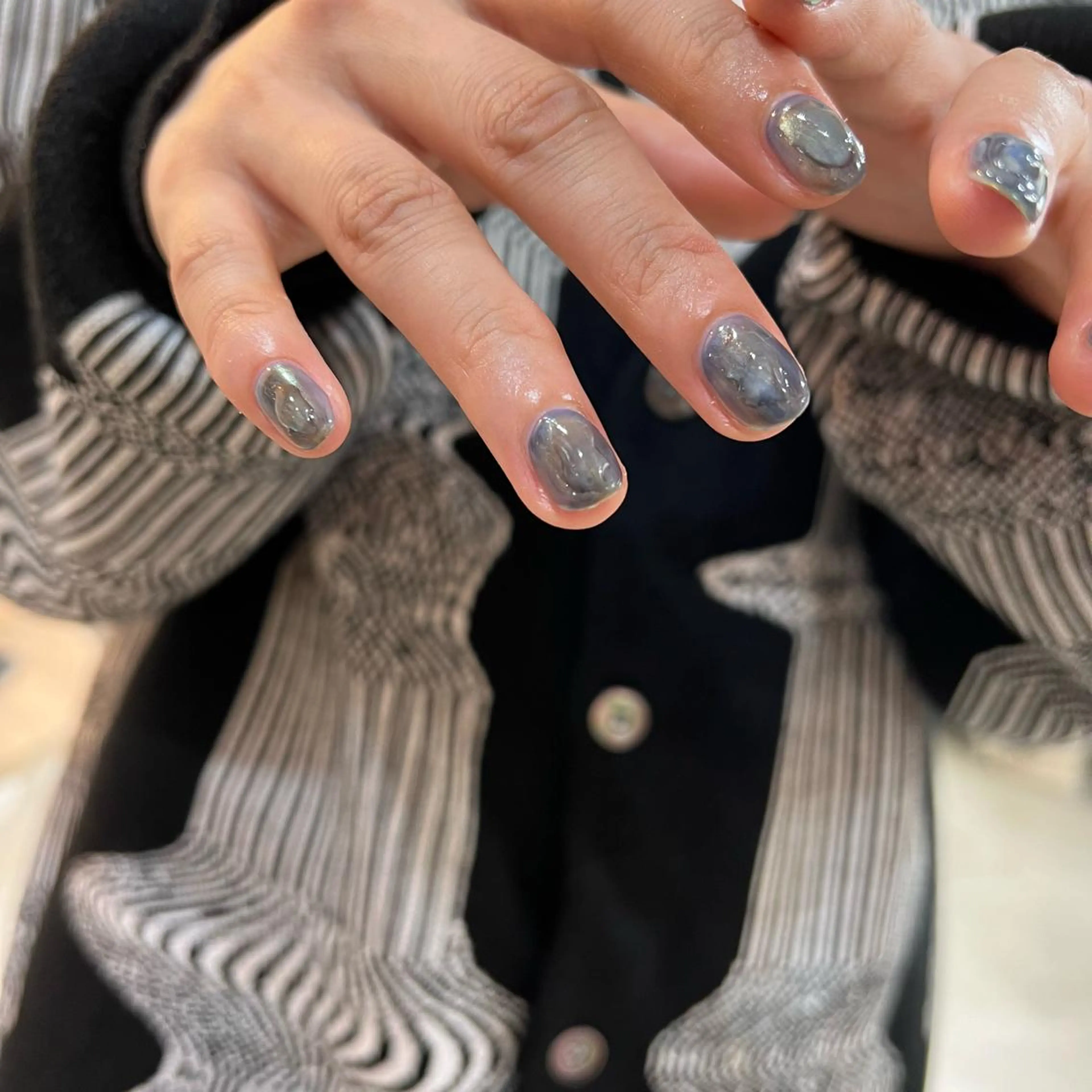 ネイル フレンチネイル マグネットネイル ミラーネイル ニュアンスネイル ワンカラーネイル 酒井 サカイのネイルデザイン