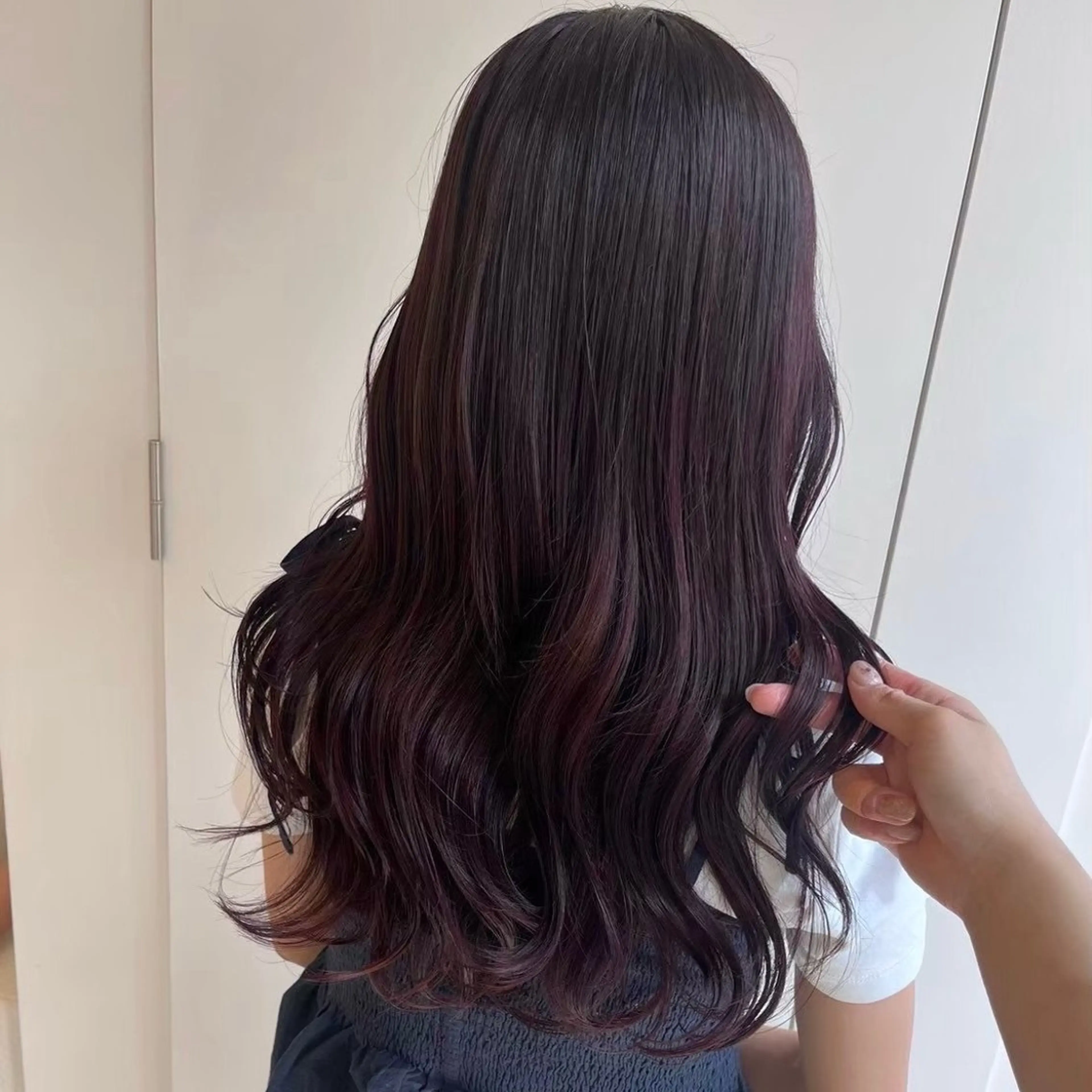 ロング カラー ヘアカラー Parve Mix 森 美遥🇰🇷🩶のヘアスタイル