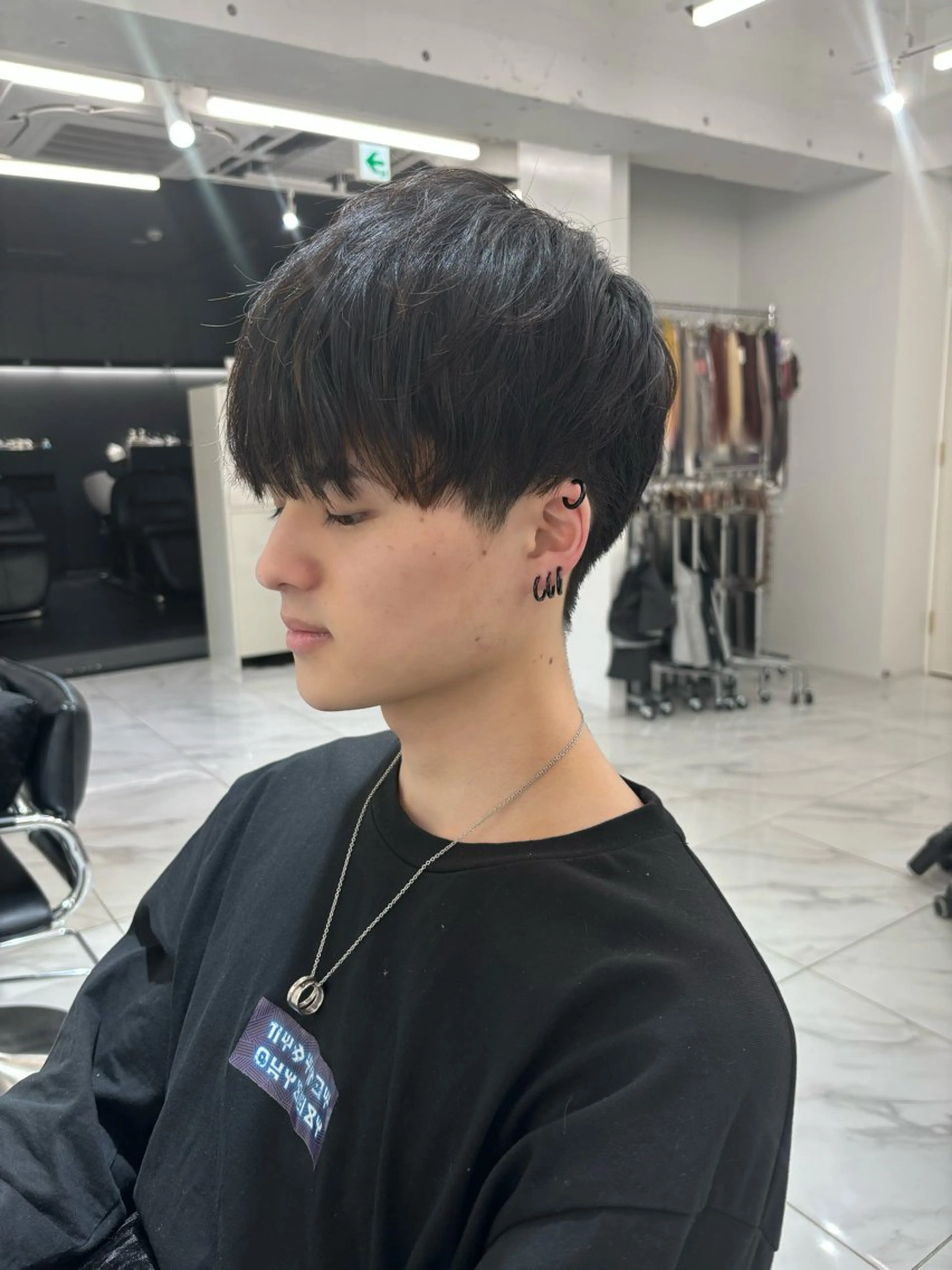 メンズ マッシュ レイヤー/ハイトーン 渋谷/Satsukiのヘアスタイル