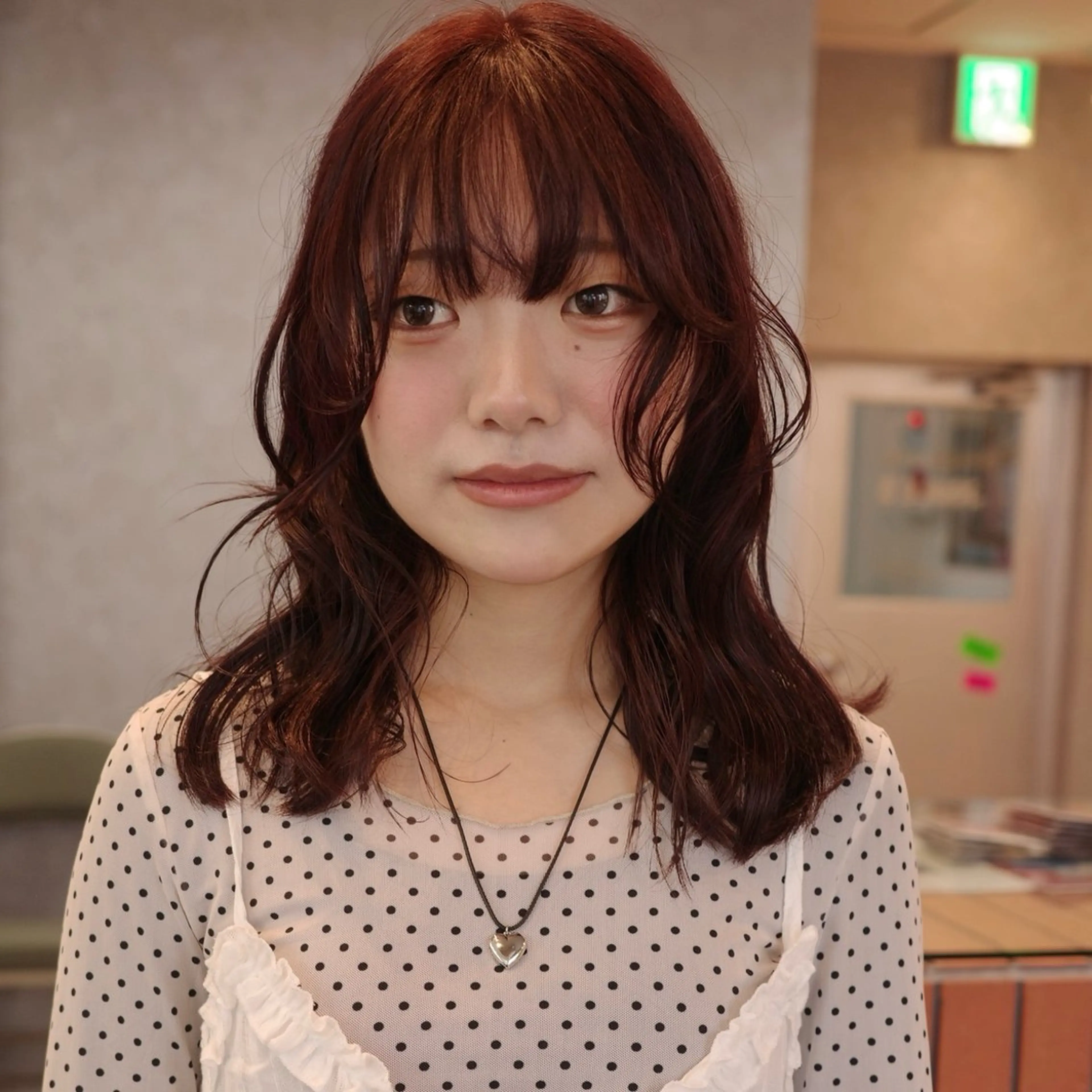 ロング カラー 黒髪 ブリーチ ブリーチなしカラー レッドカラー ヘアカラー arisa/暖色 /伏見/レイヤーのヘアスタイル