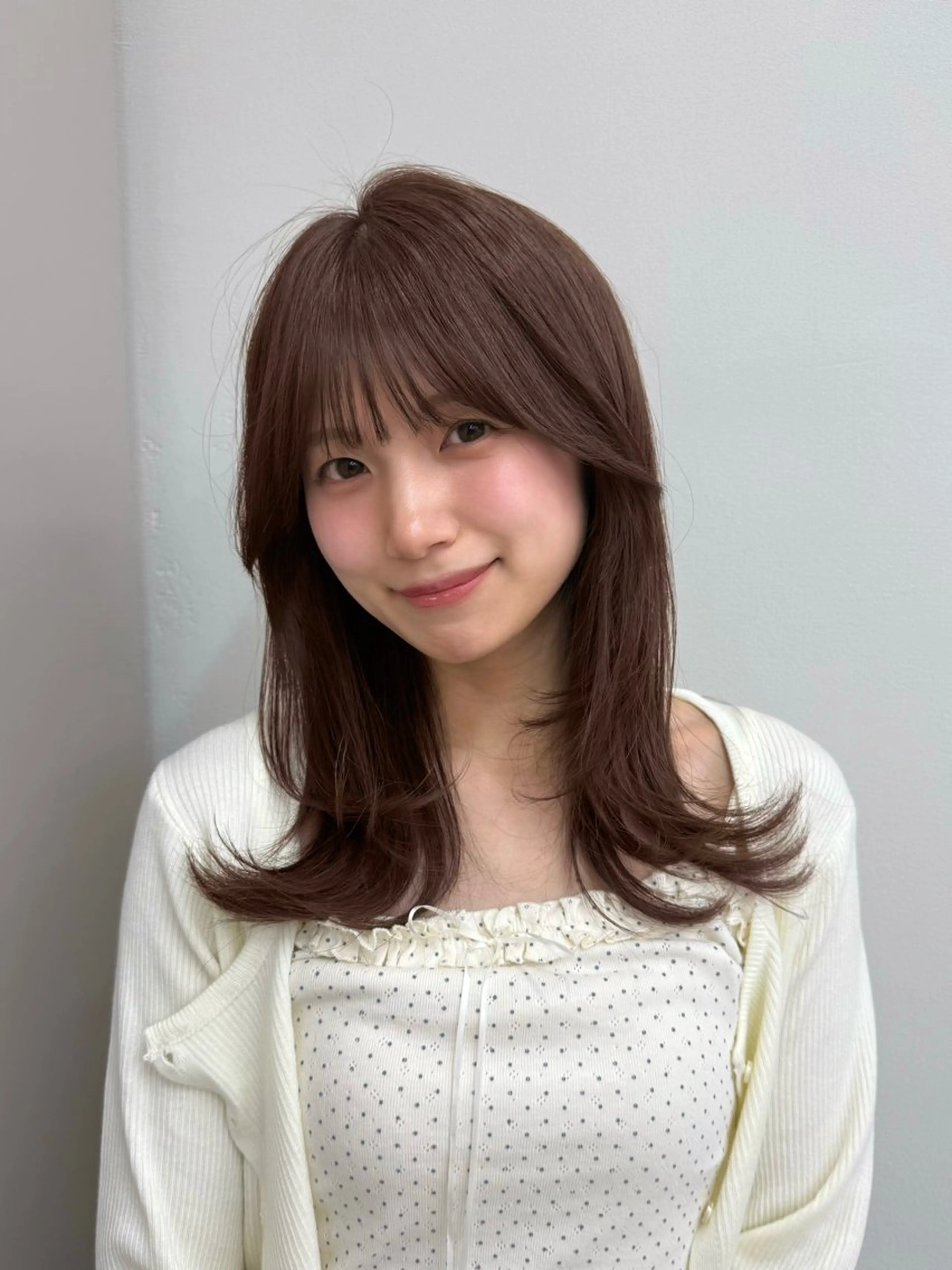 ミディアム くびれヘア レイヤーカット sora/レイヤー/ 似合わせカット🎀のヘアスタイル