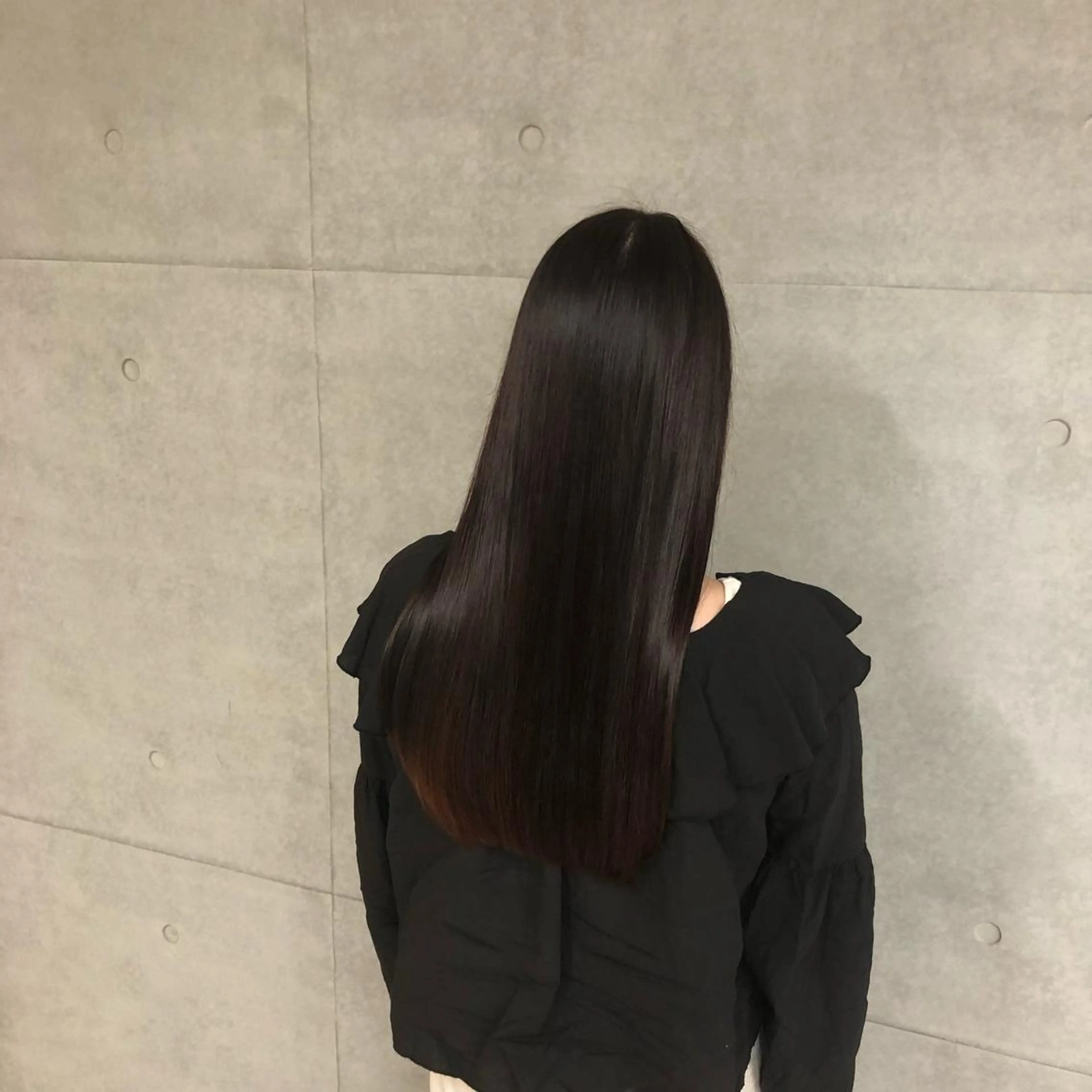 ロング ヘアカラー トリートメント ブリーチしたのに 色持ち1.5ヶ月のヘアスタイル