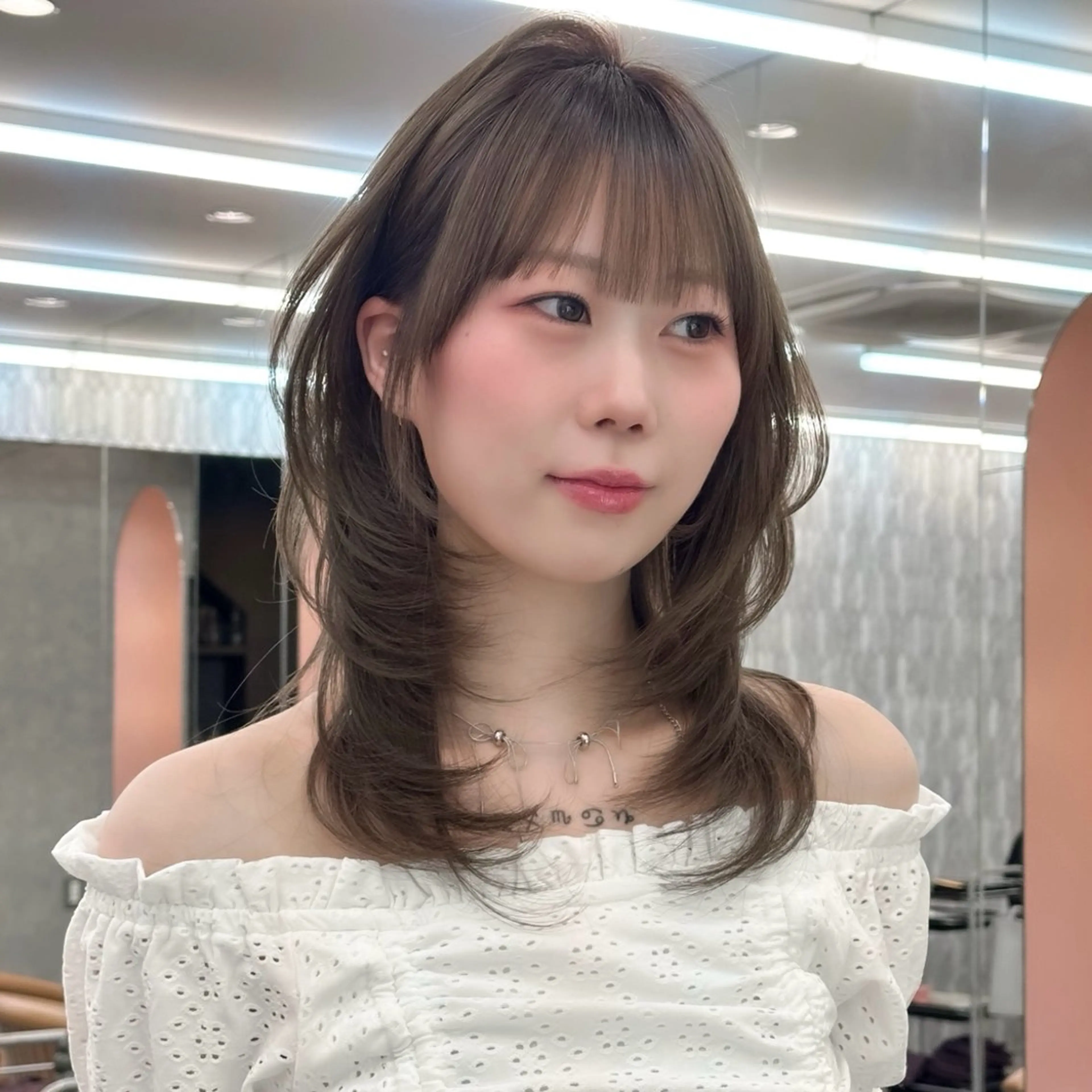 セミロング カラー カット ヘアカラー トリートメント 縮毛矯正/韓国ヘア /ボブ🪄ミズキのヘアスタイル