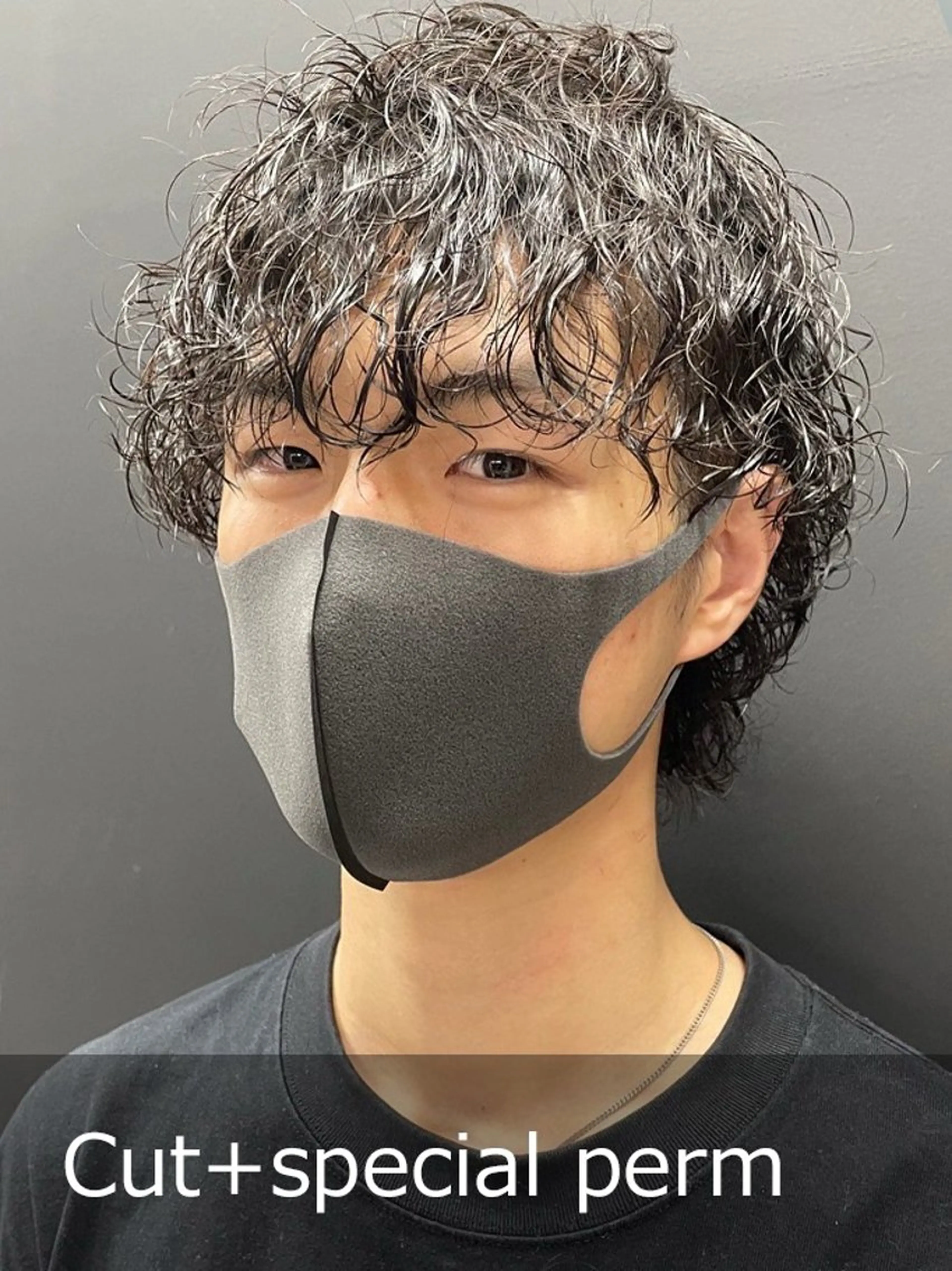ショート メンズ カット パーマ anyhow academyのヘアスタイル