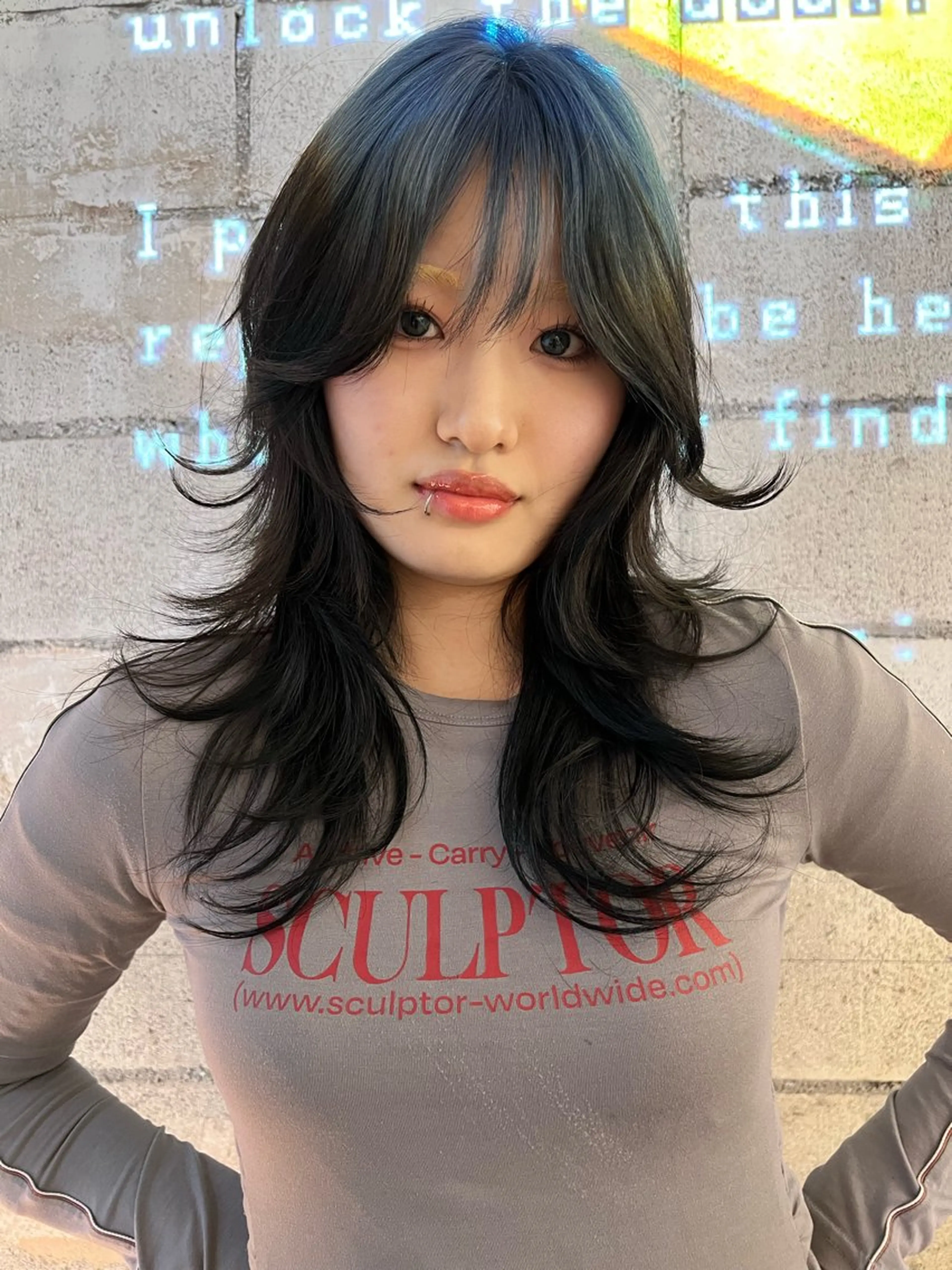 ロング カラー haco＋所属・圧倒的デザイン力 店長🎨RENAのヘアスタイル