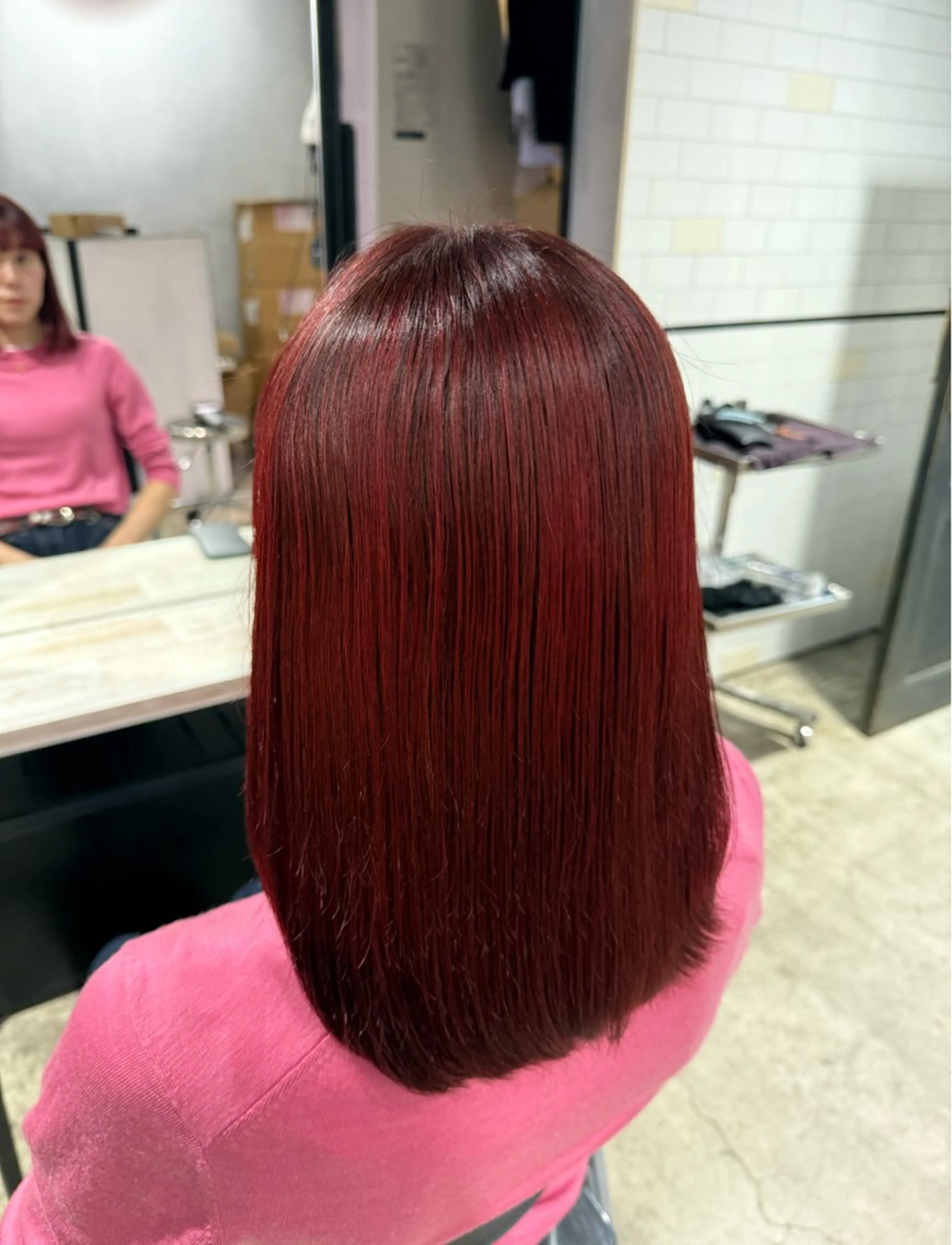 ミディアム ヘアカラー カワダ リュウセイのヘアスタイル