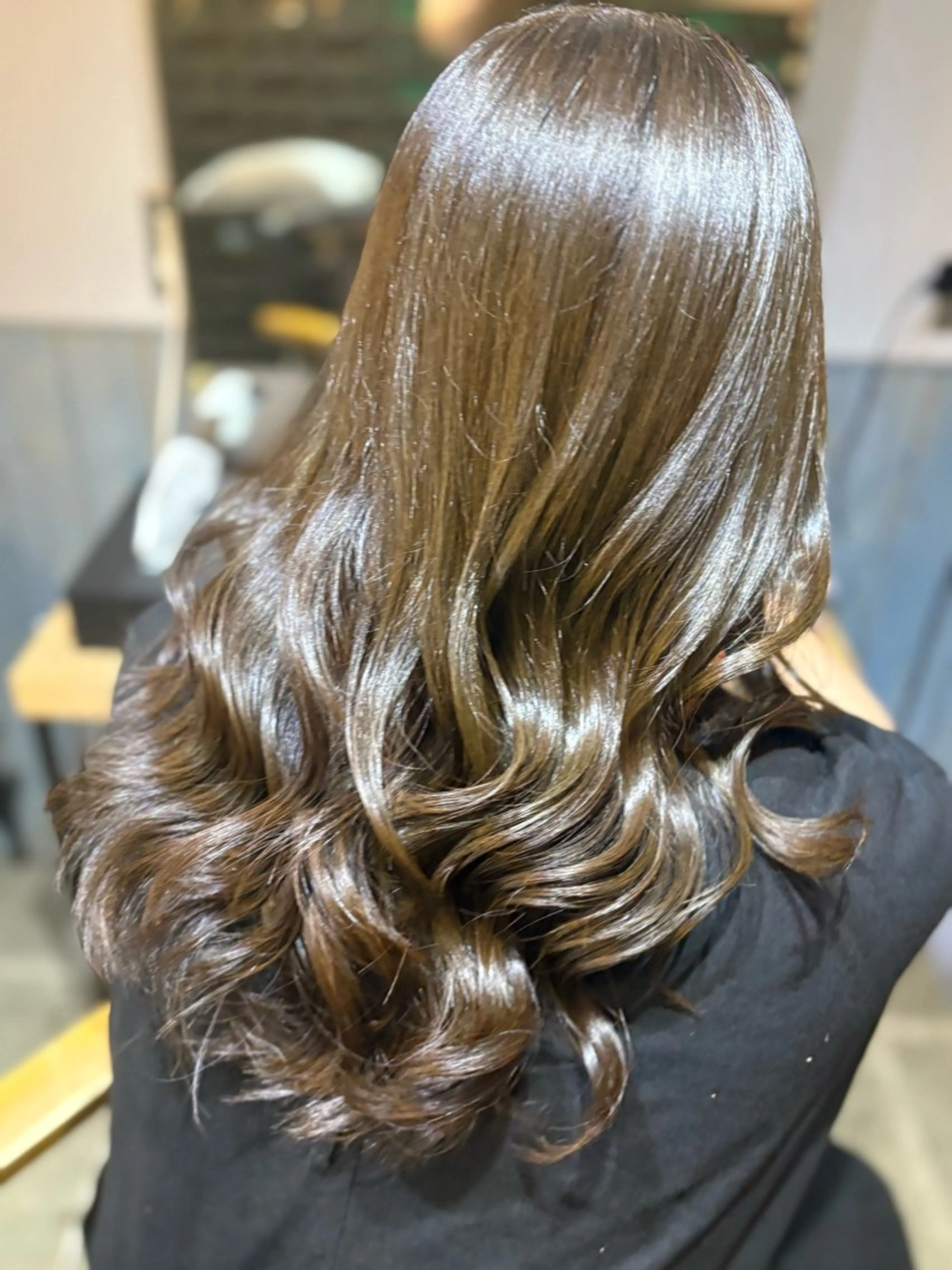 セミロング カット ヘアカラー トリートメント agu hair fonte   大泉学園所属・園田 彩音のヘアスタイル